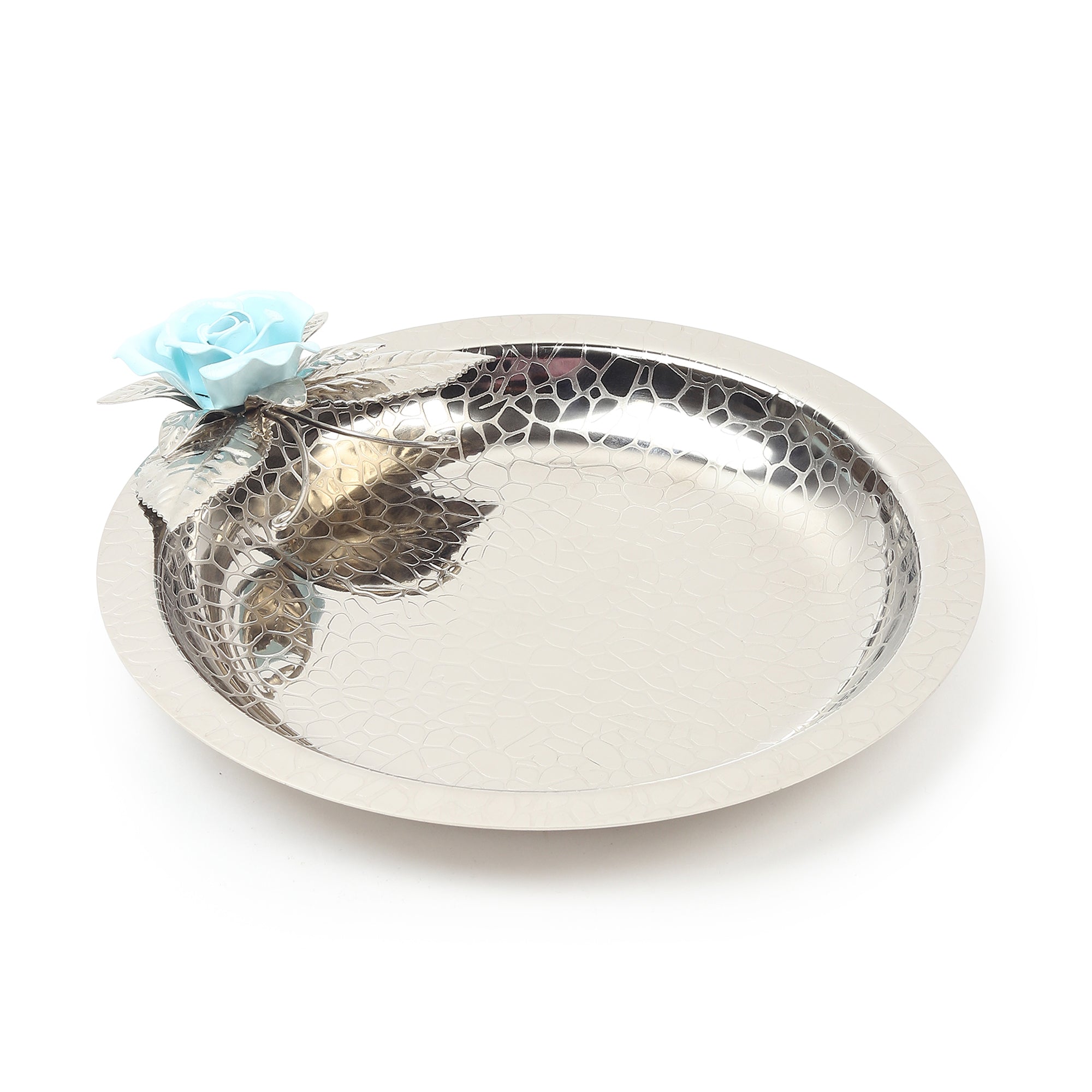 Petal Eclat Blue Circle Plate