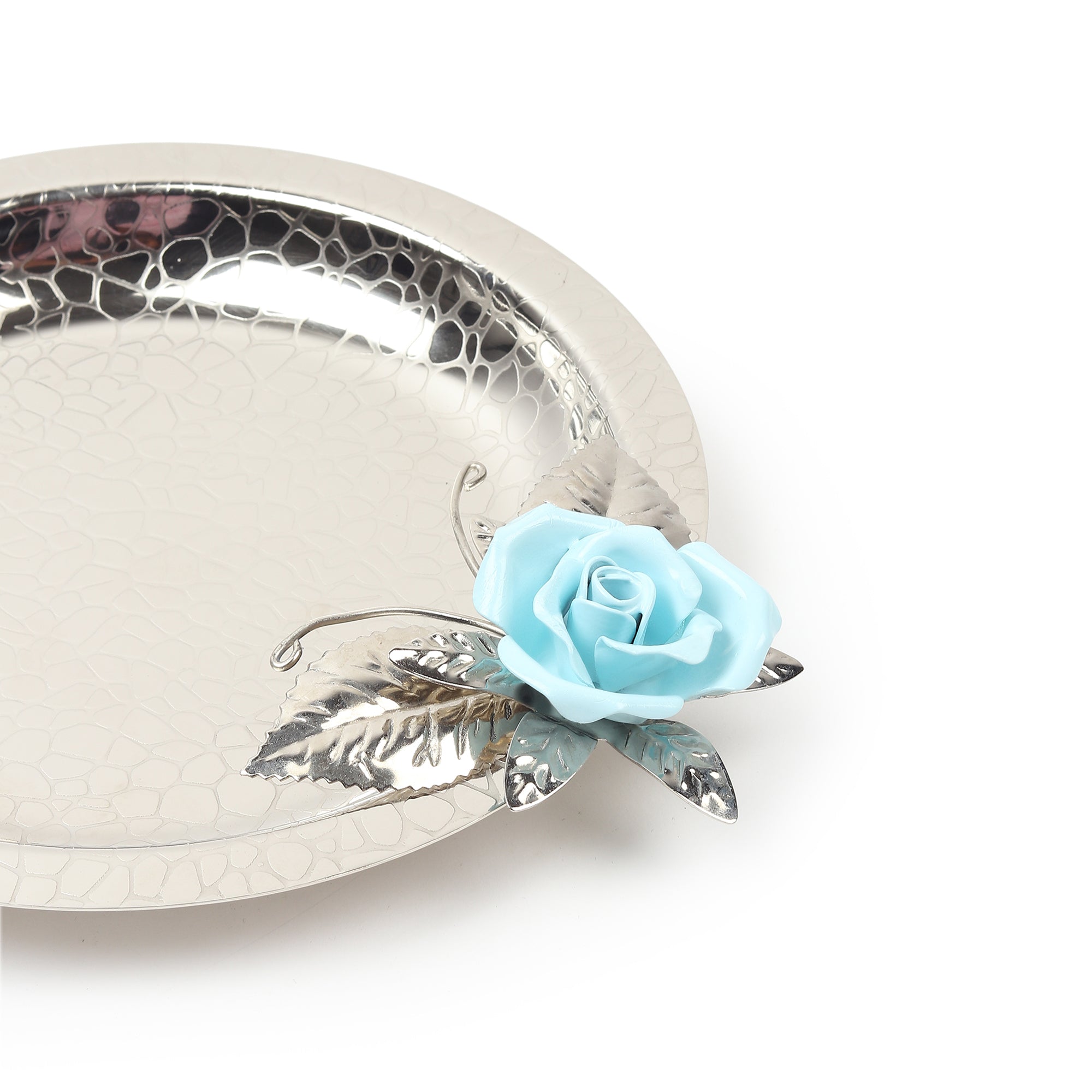 Petal Eclat Blue Circle Plate