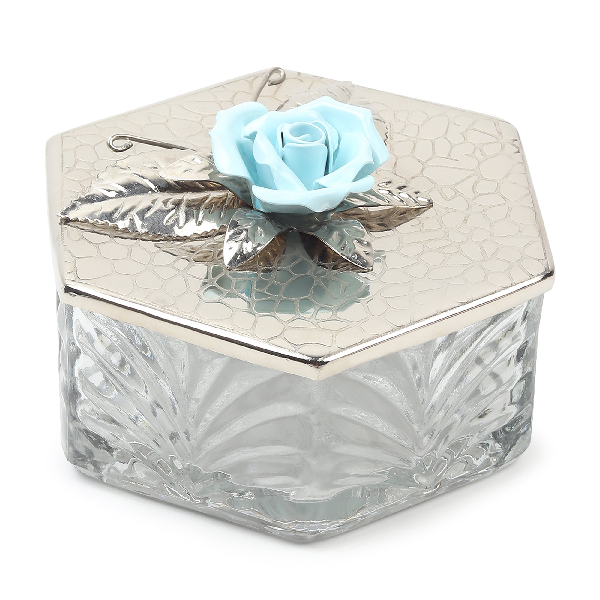 Petal Eclat Blue Hexa storage Box