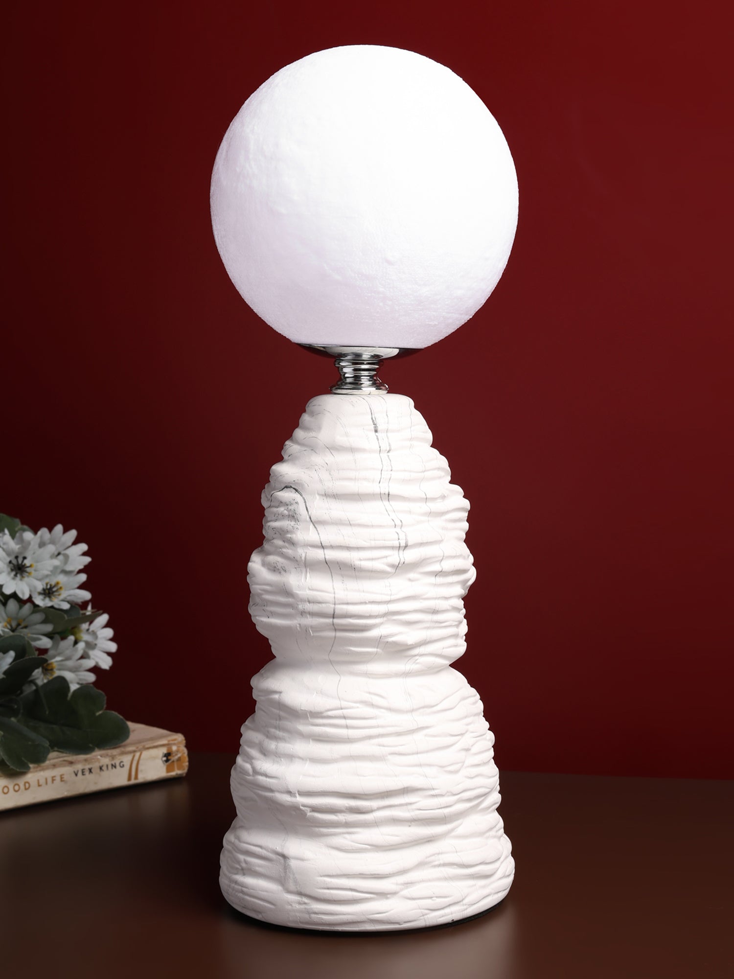 Ripple Forme White Table Lamp