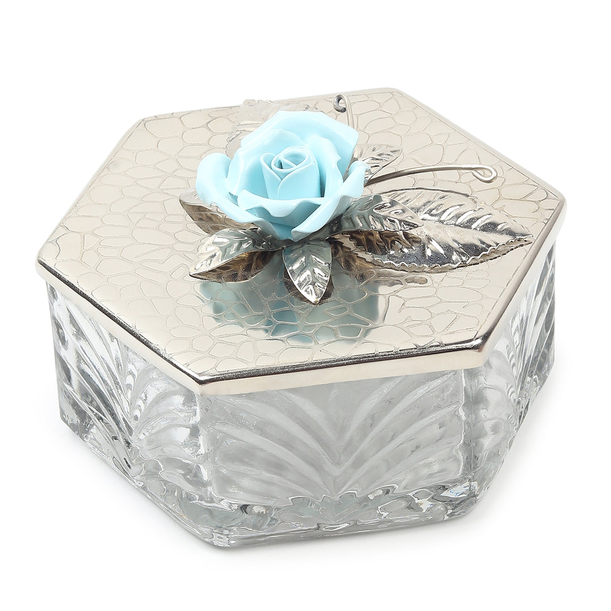 Petal Eclat Blue Hexa storage Box