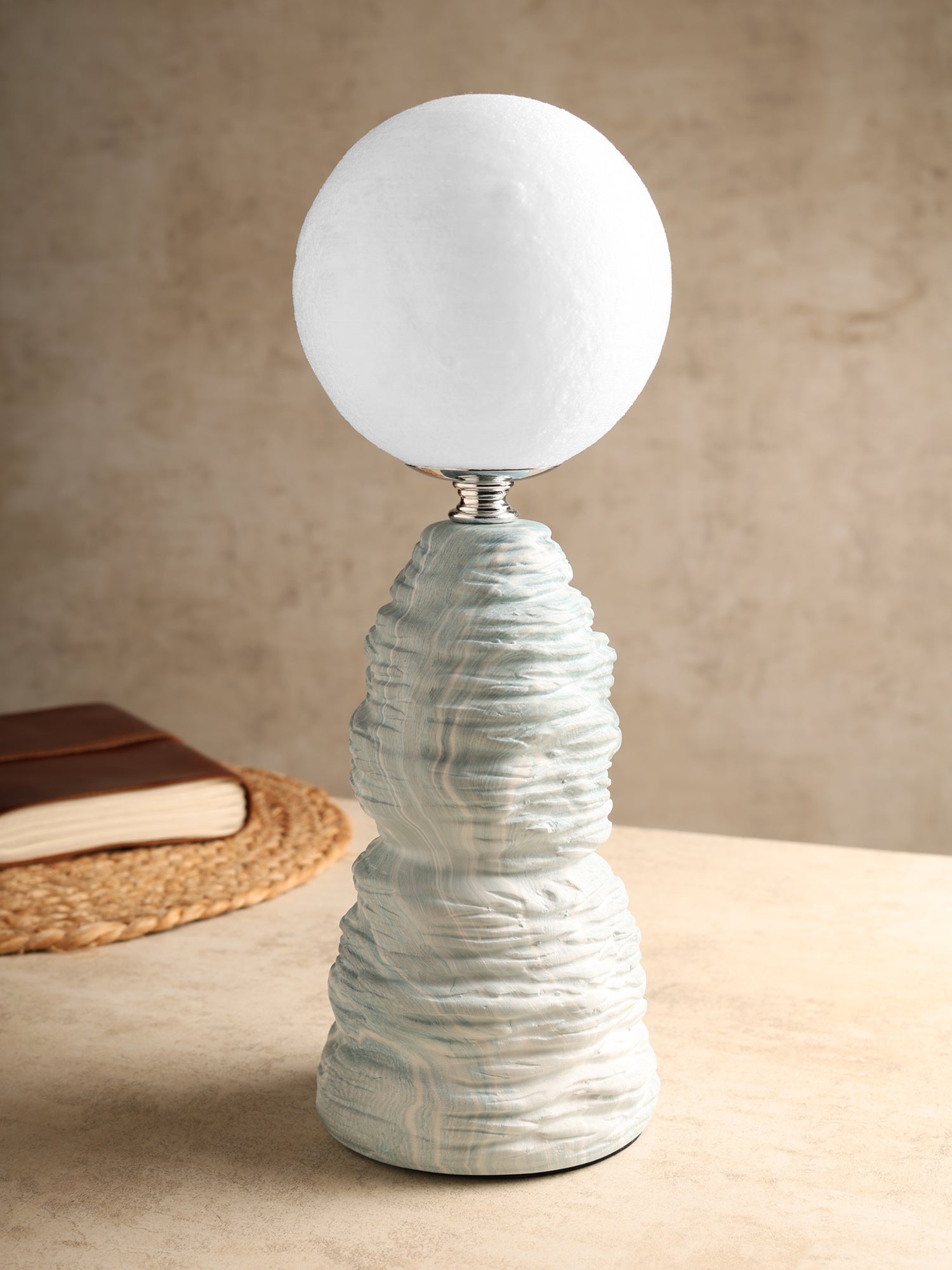 Ripple Forme Blue Table Lamp