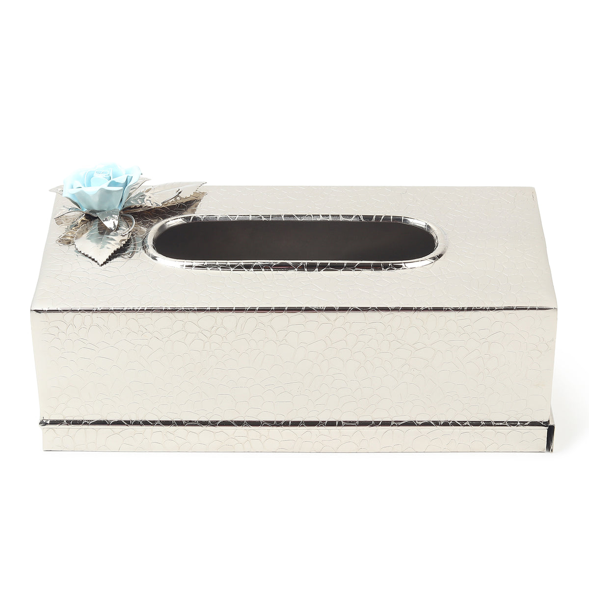 Petal Eclat Blue Tissue Holder
