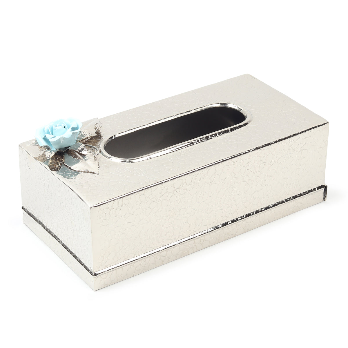 Petal Eclat Blue Tissue Holder