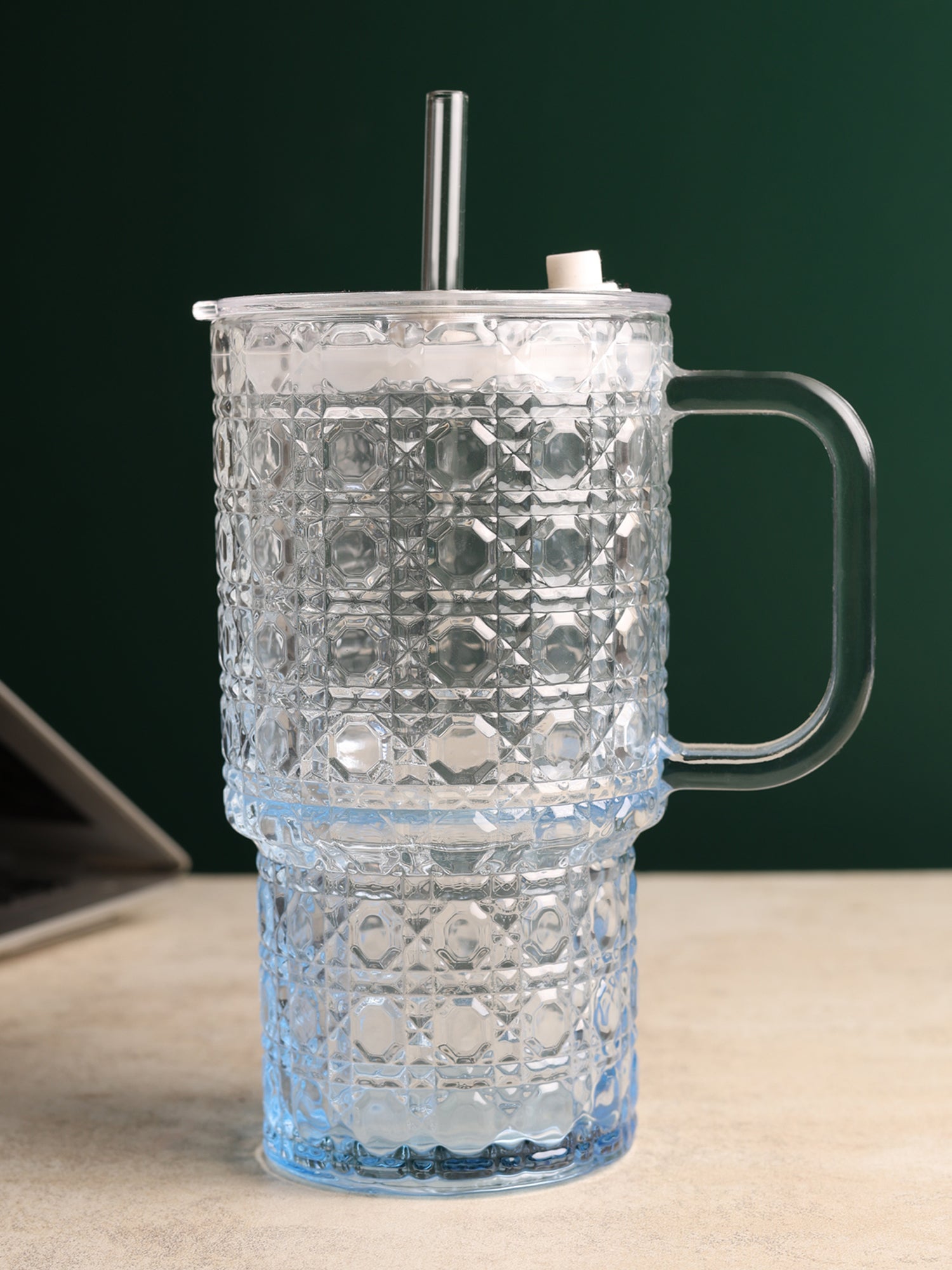 Verdelle Glass Tumbler Blue