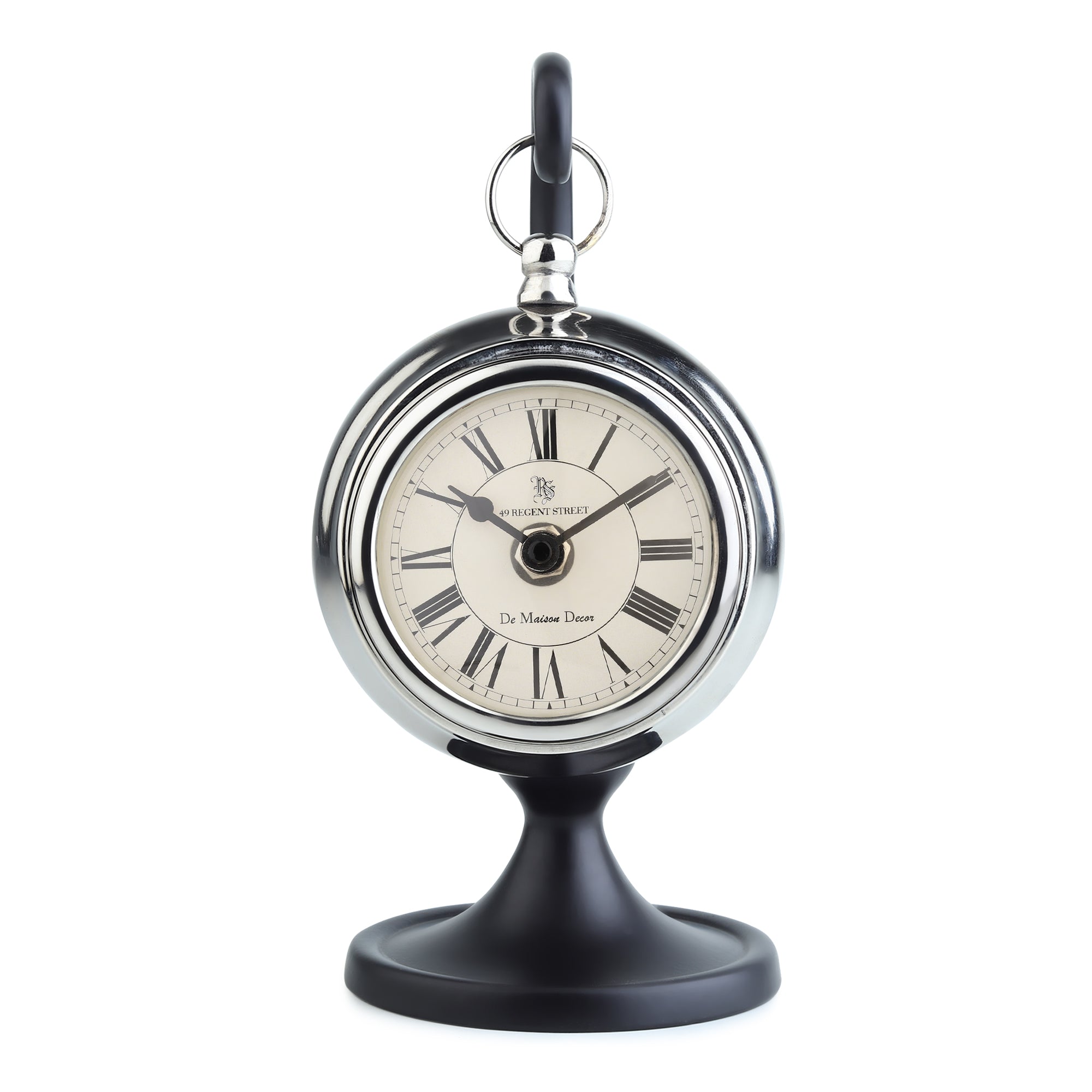 Seishi Silver Table clock