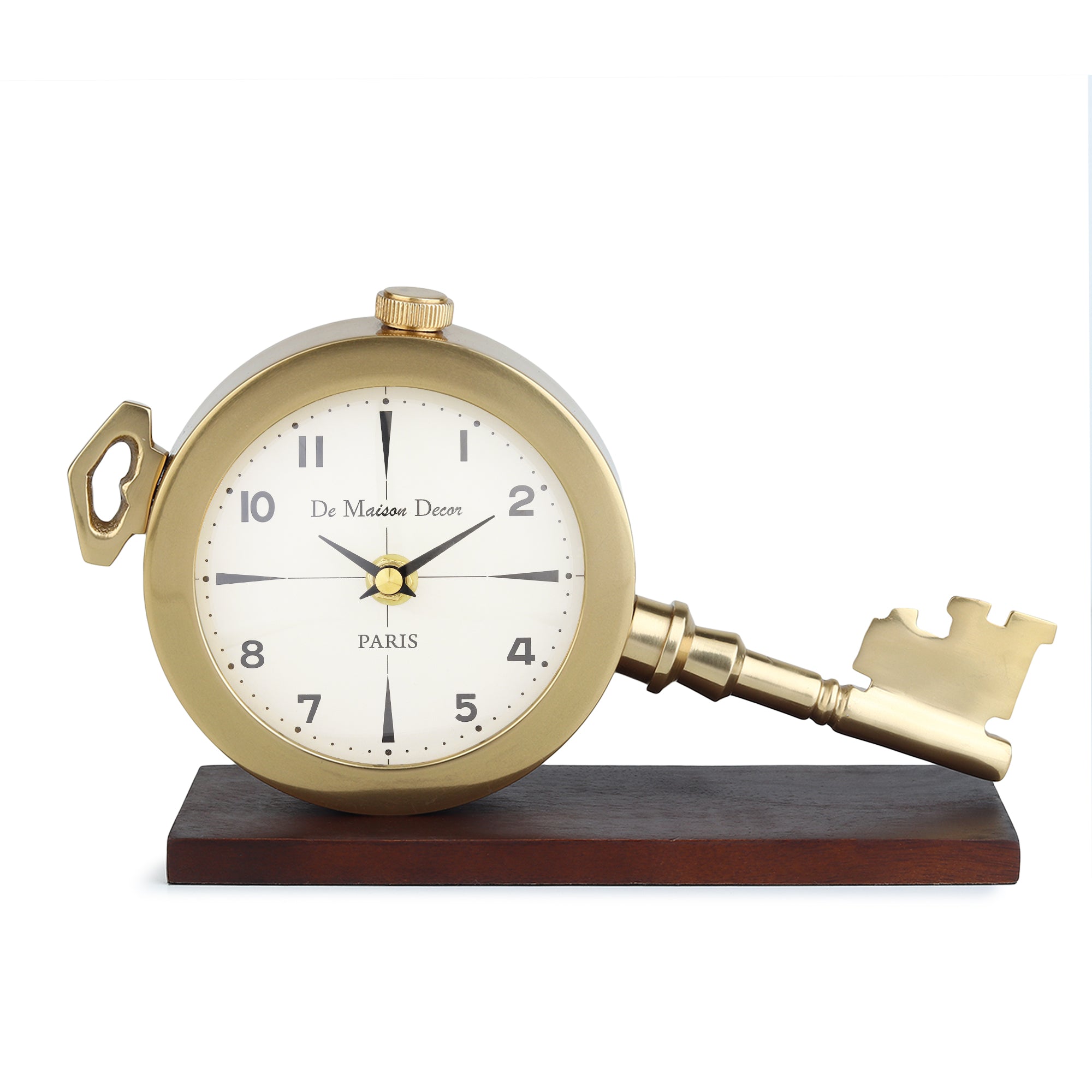 Areios Table clock in Gold