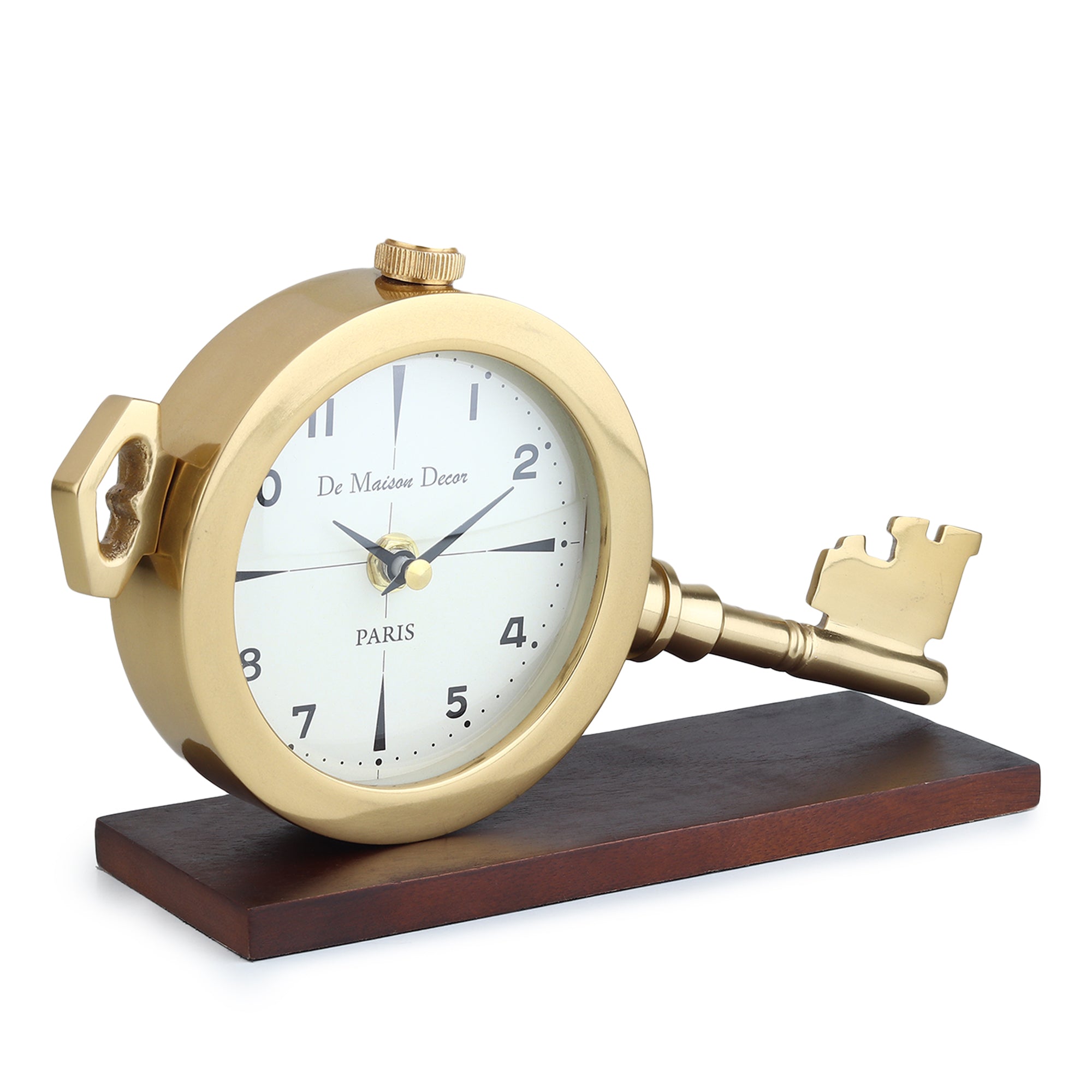 Areios Table clock in Gold