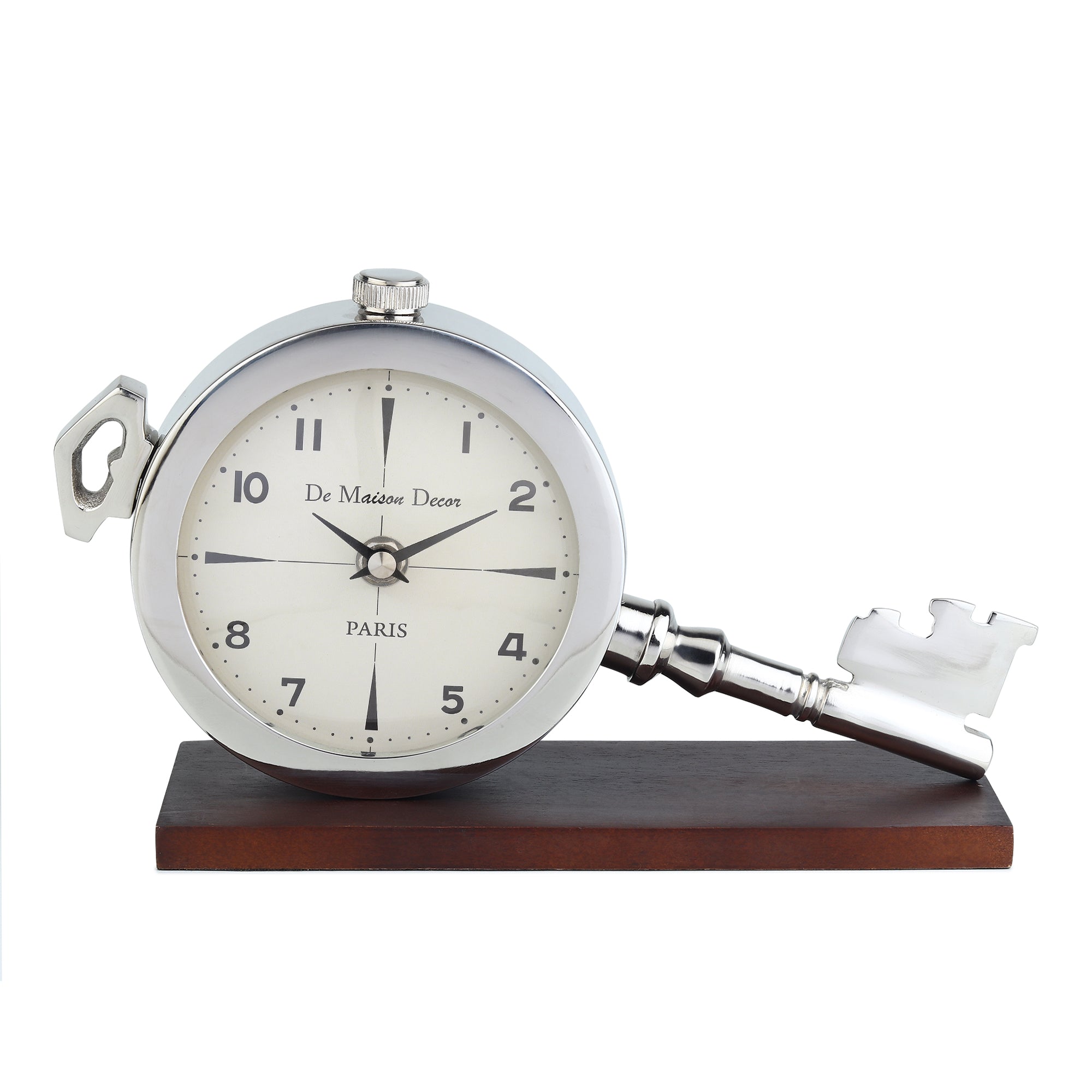 Areios Table clock in Silver