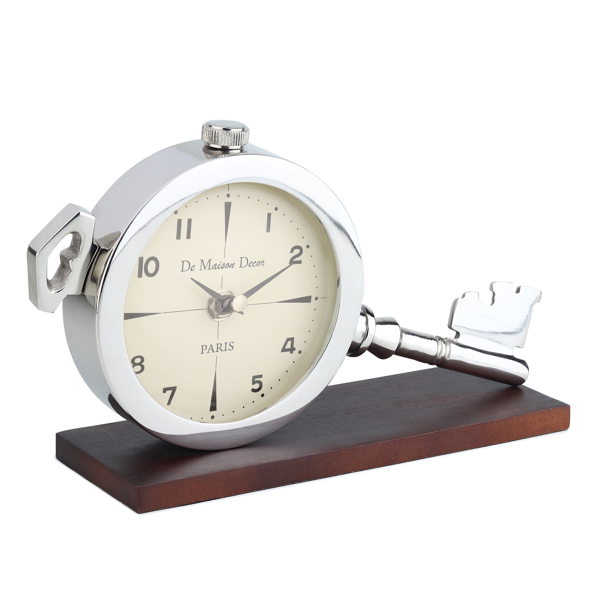 Areios Table clock in Silver