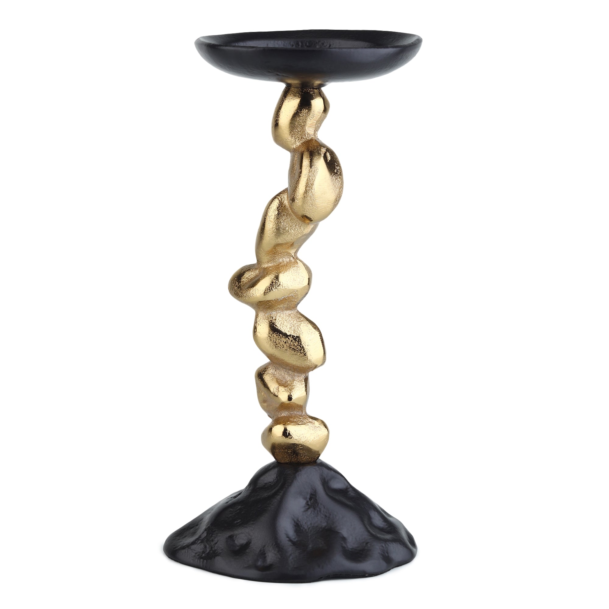 Stones Orivia Candle Holder Small Black
