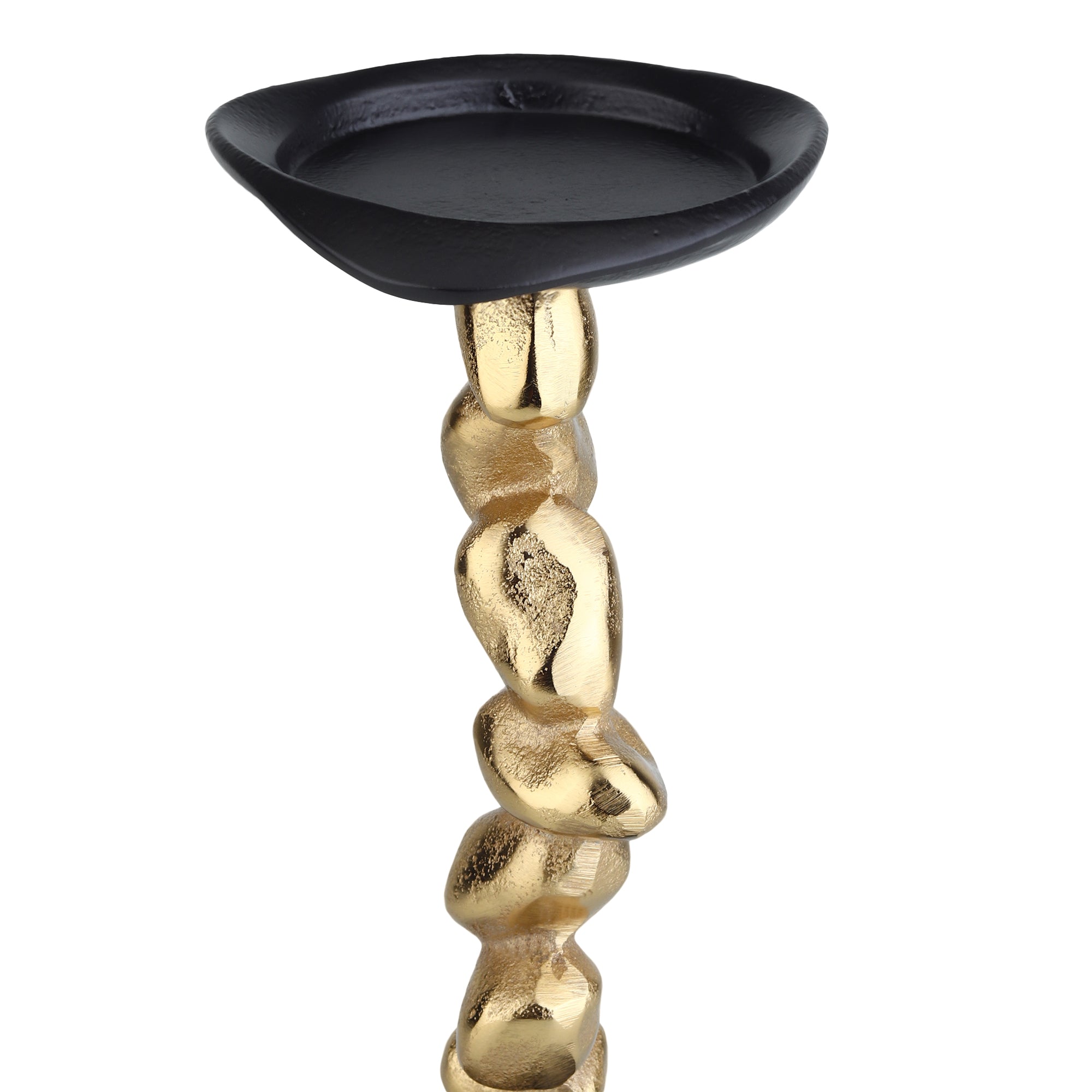 Stones Orivia Candle Holder Small Black