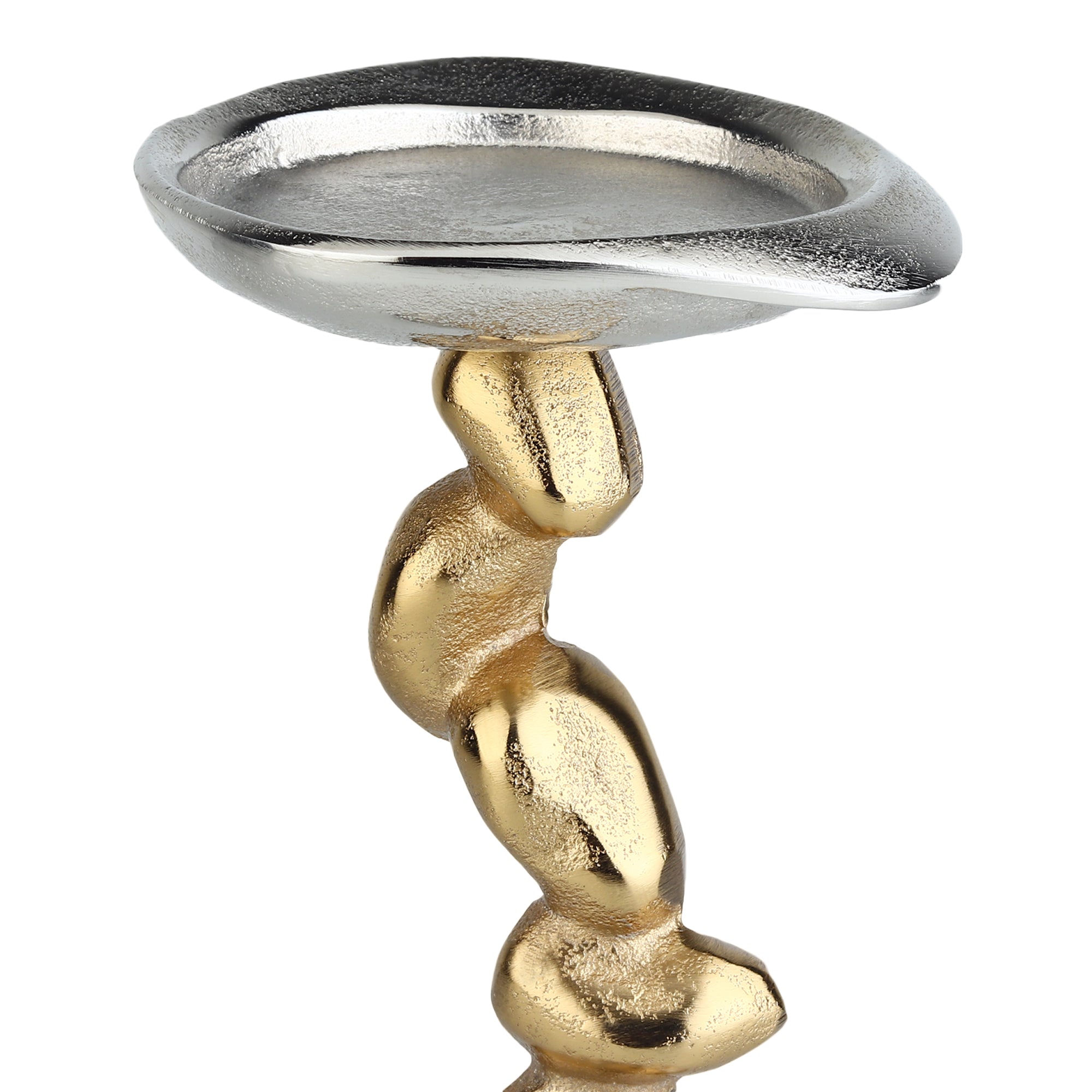 Stones Orivia Candle Holder Small Silver