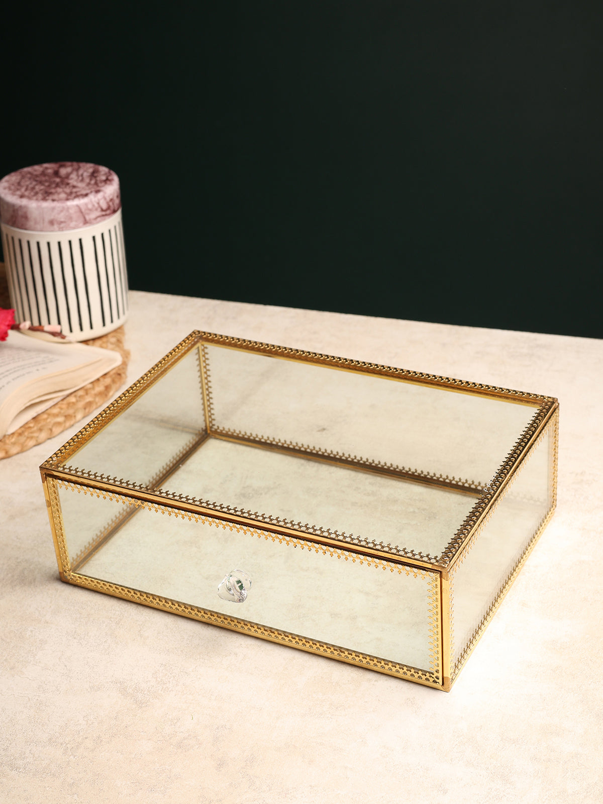 Arden Drawer Glass Jewellery Box