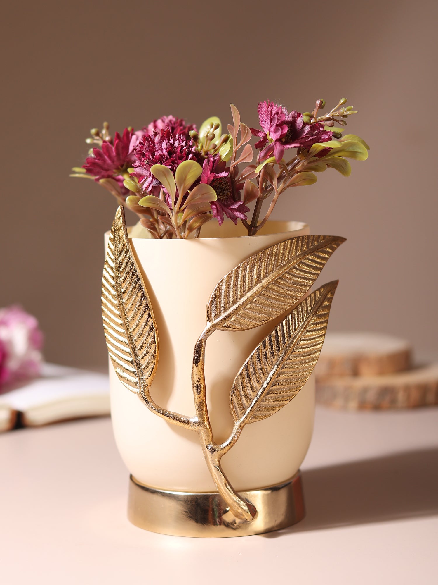 VersaLeaf Glass Vase and Candle Holder