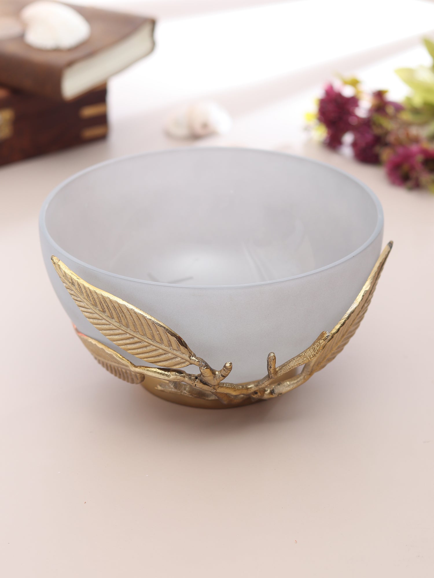 Enchanted Vine Glass Serving Bowl