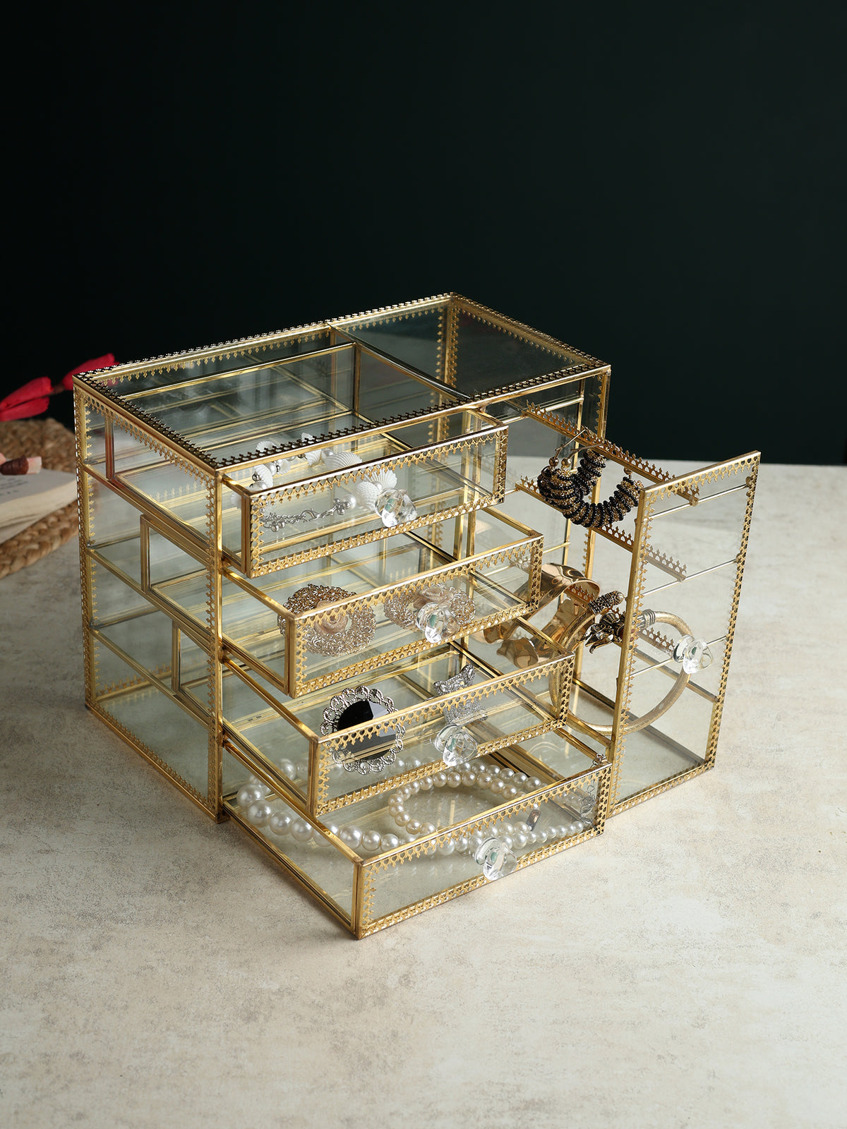 Arden Cabinet Glass Jewellery Box