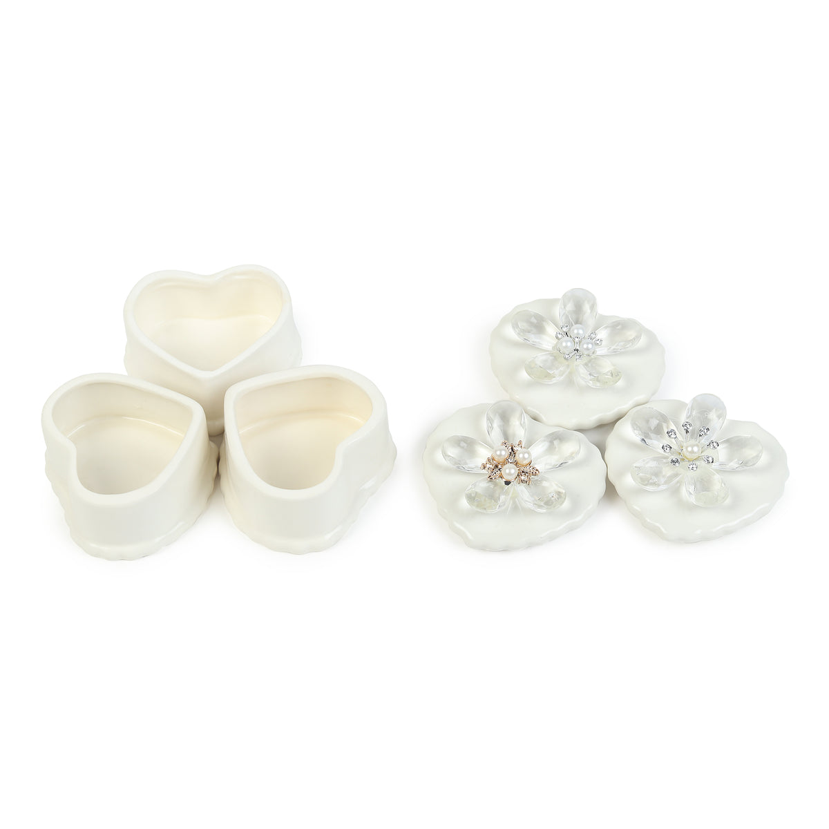 Coeurine Porcelain Box Set of 3