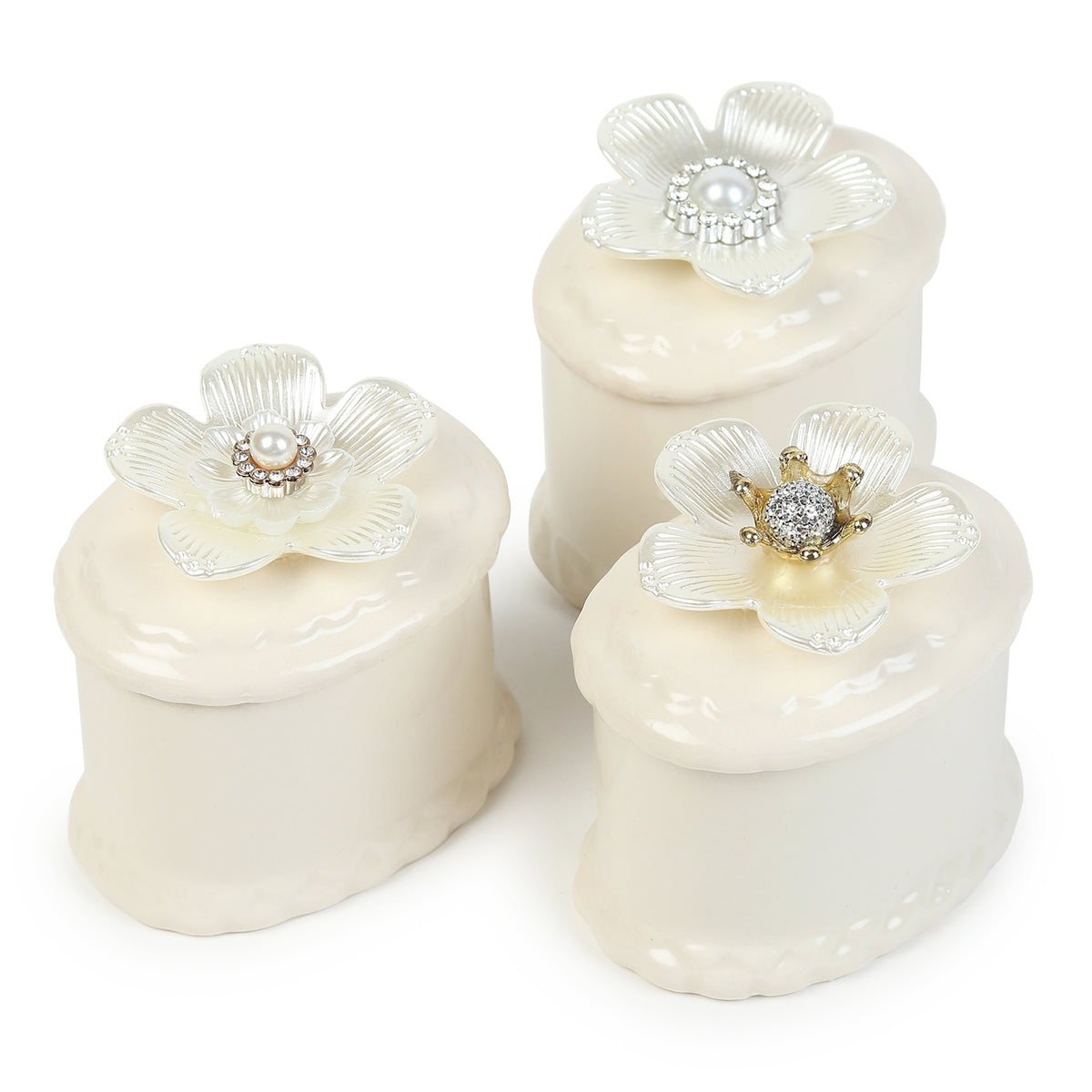 Primula Porcelain Box Set of 3