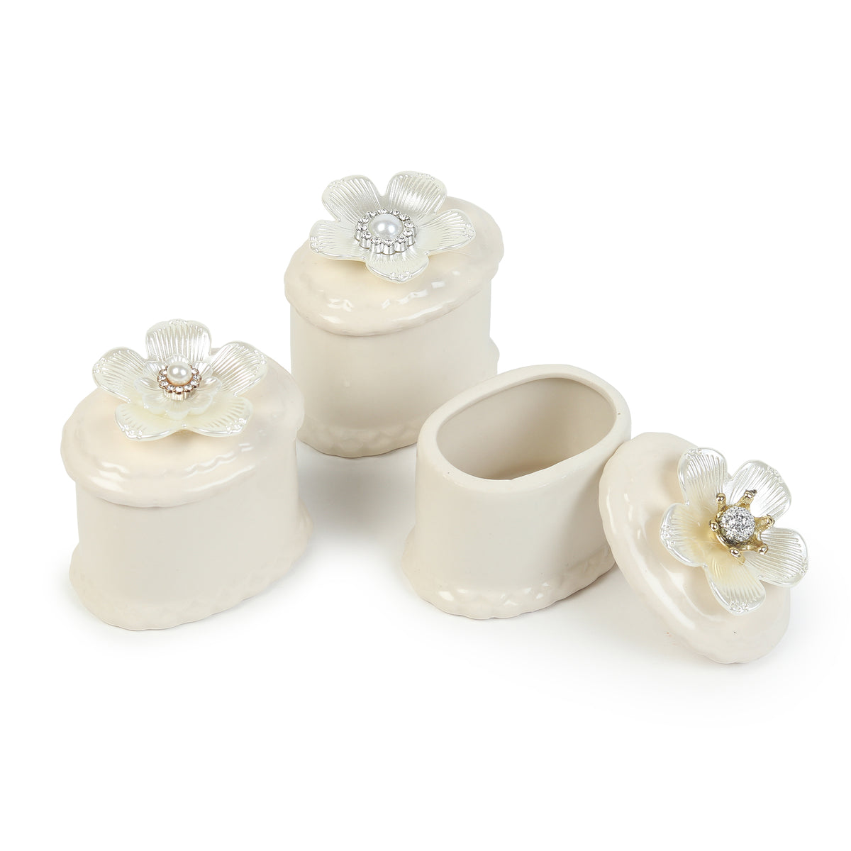 Primula Porcelain Box Set of 3