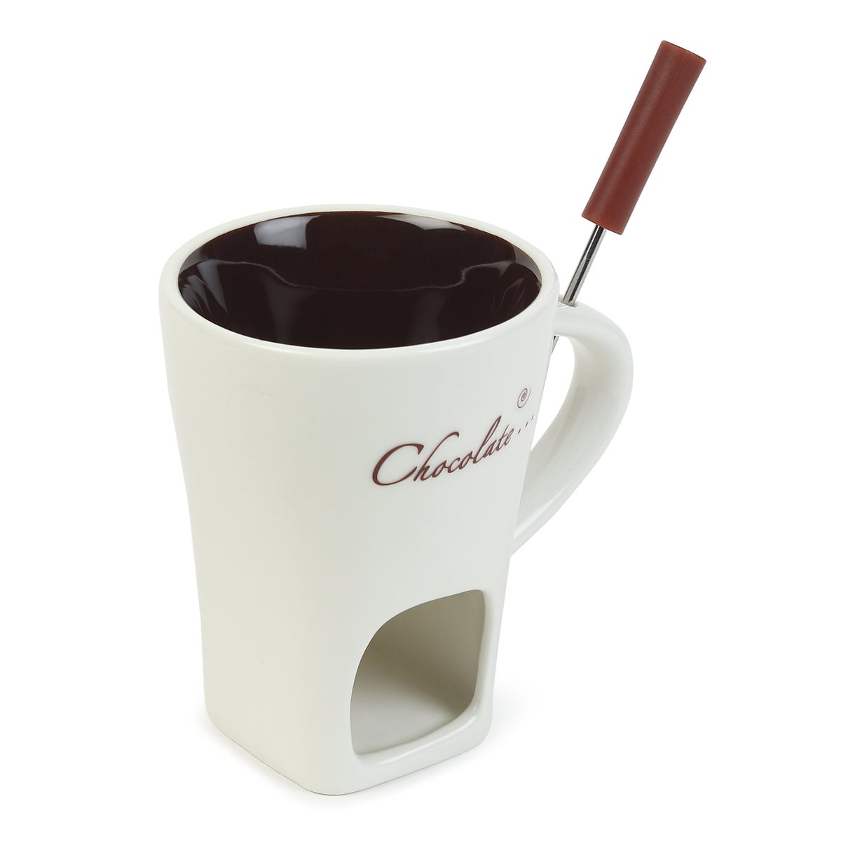 Choc Affair Fondue Cup White