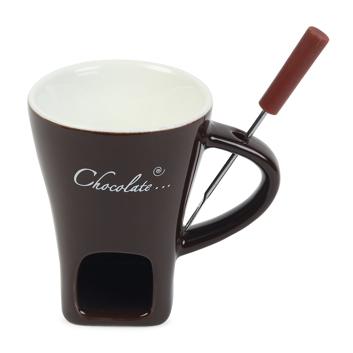 Choc Affair Fondue Cup Brown
