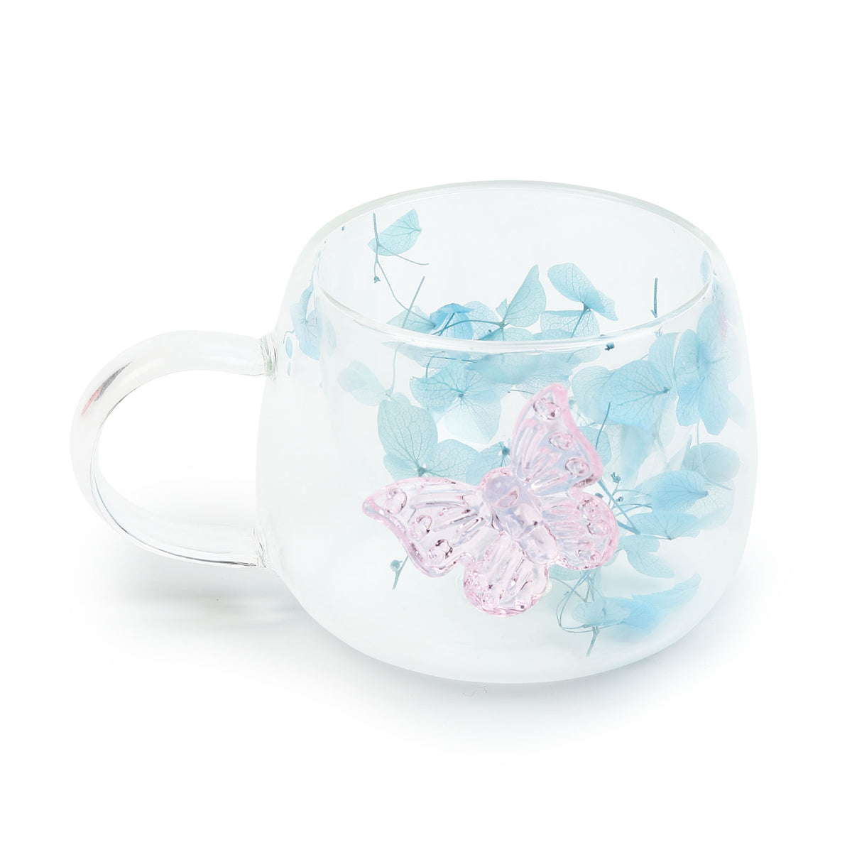 Titli Bloom Blue Glass Mug