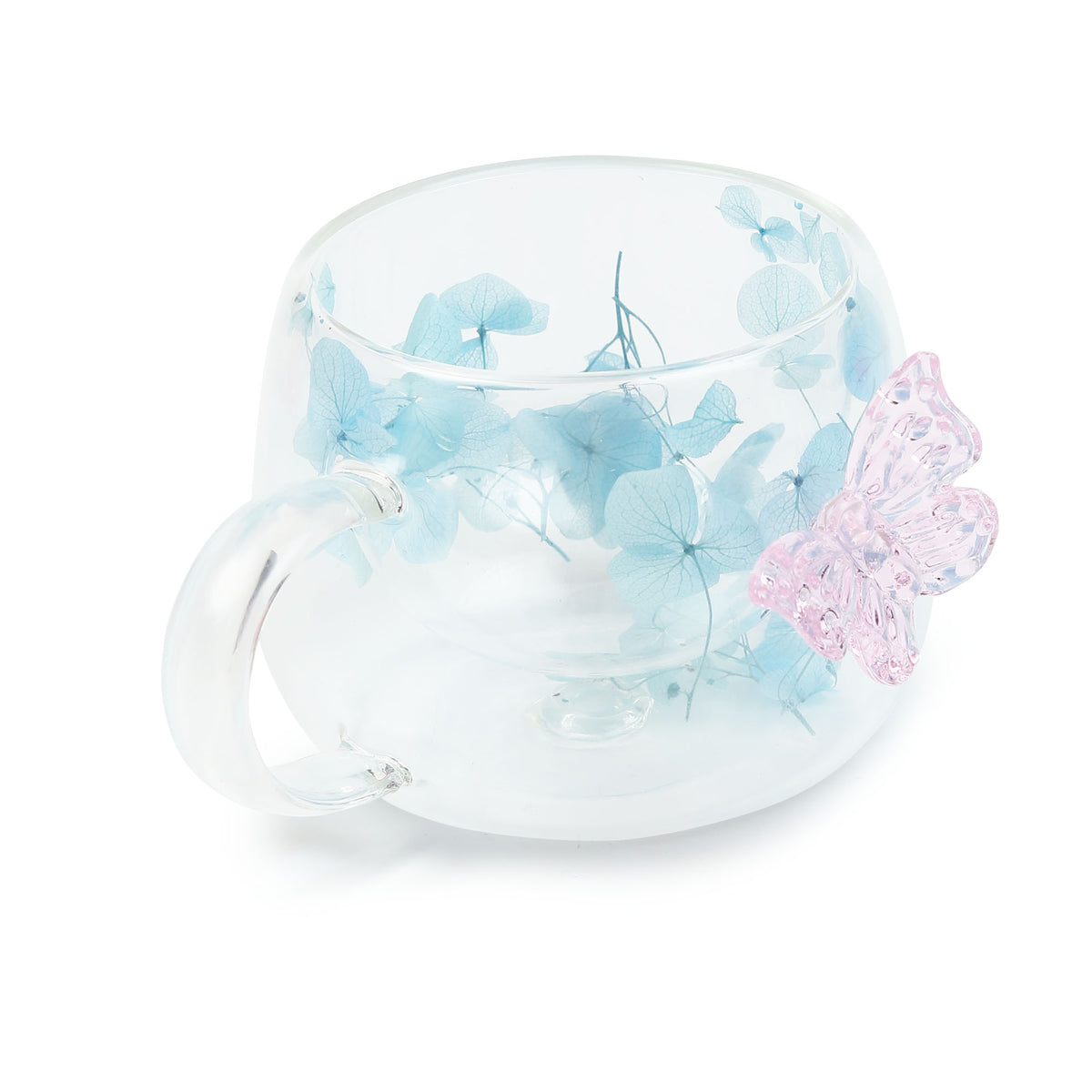 Titli Bloom Blue Glass Mug