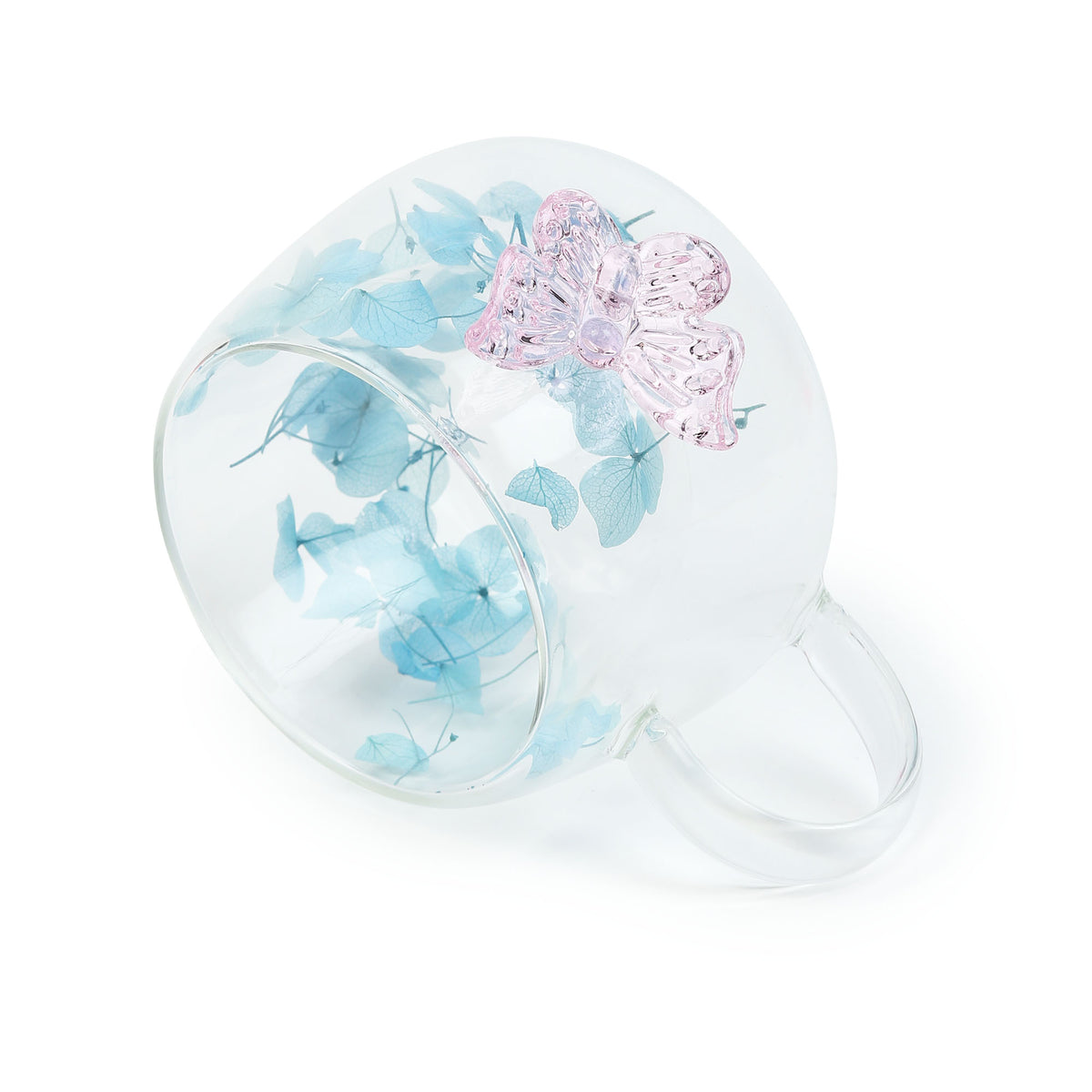 Titli Bloom Blue Glass Mug