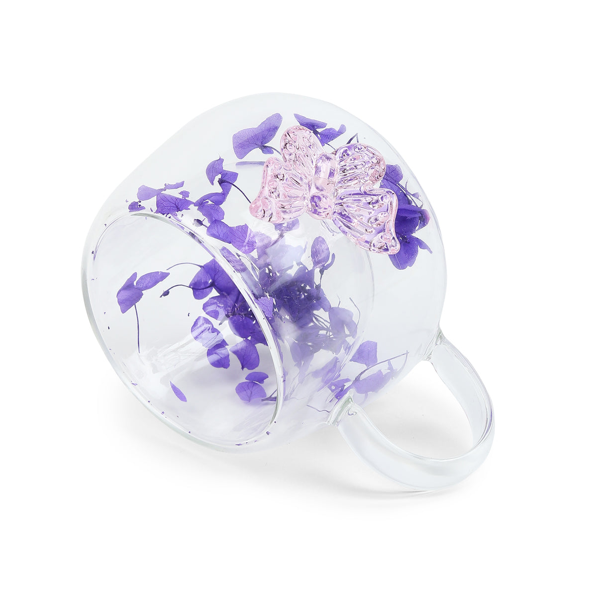 Titli Bloom Purple Glass Mug