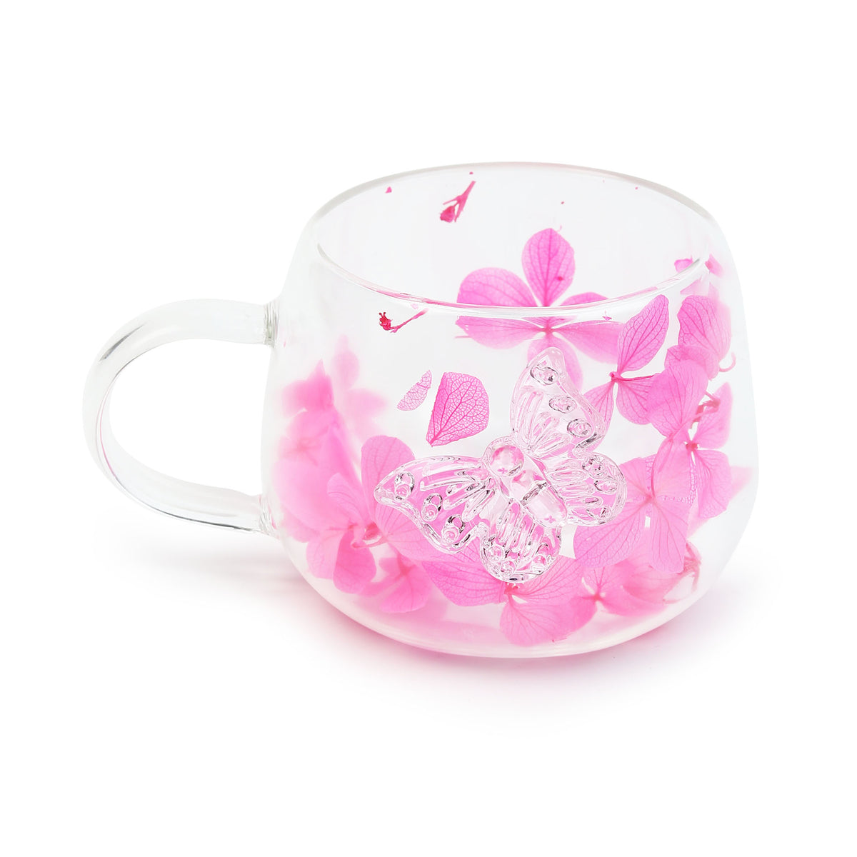 Titli Bloom Pink Glass Mug
