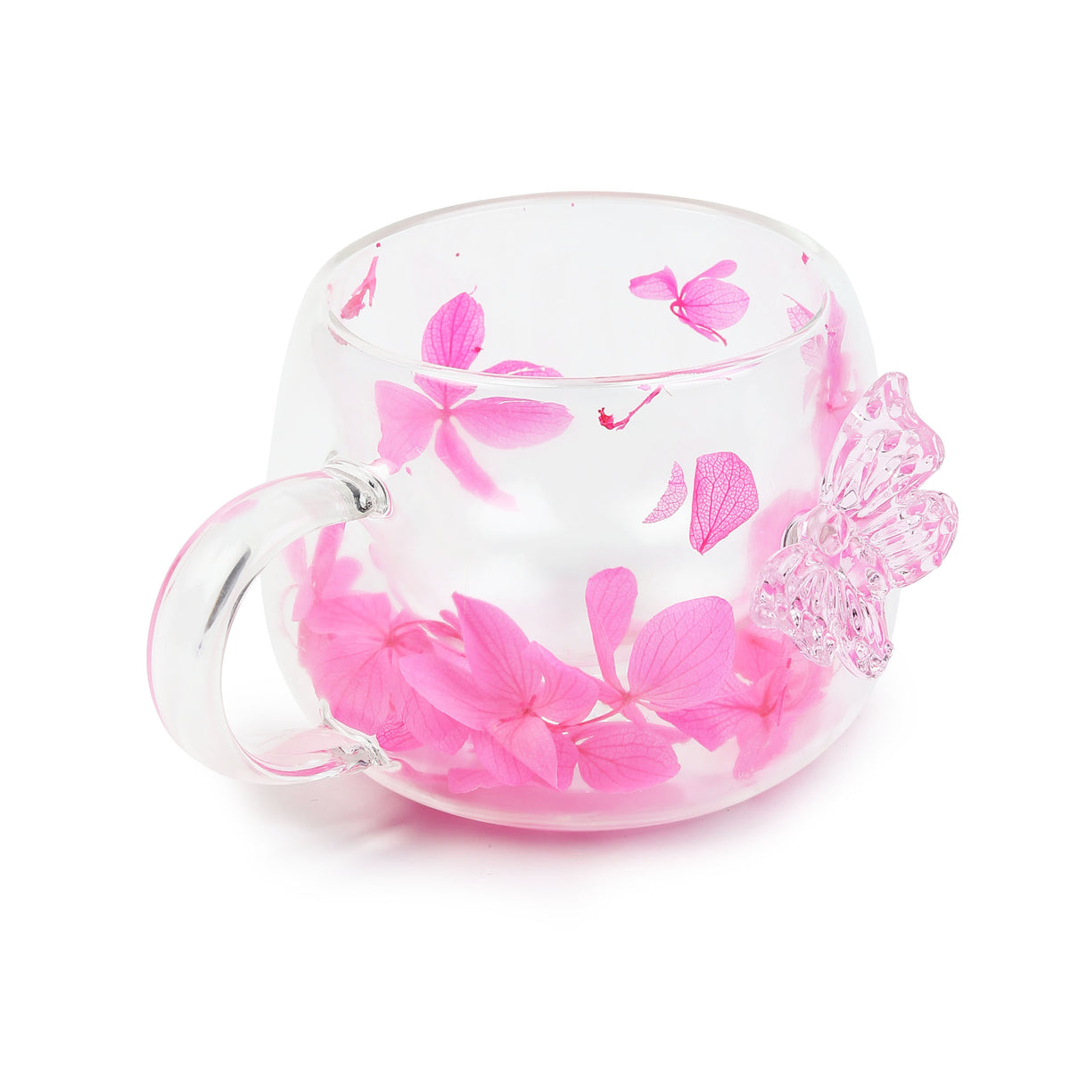 Titli Bloom Pink Glass Mug