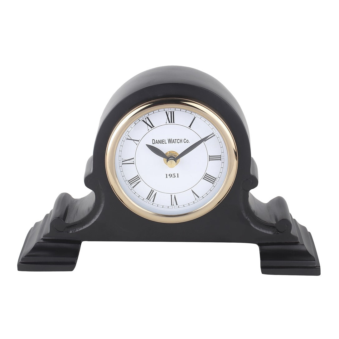 Arcadian Arc Table Clock in Black