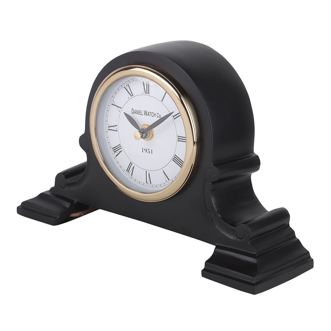 Arcadian Arc Table Clock in Black