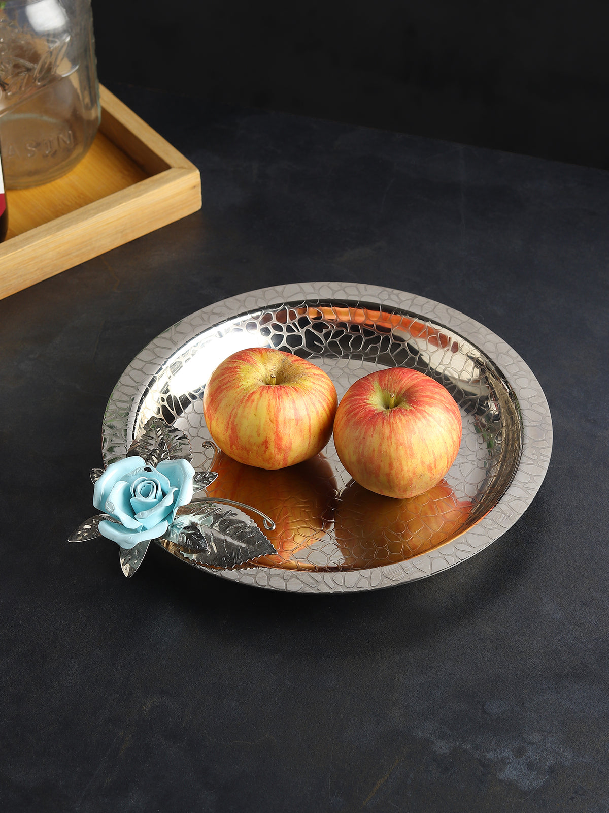 Petal Eclat Blue Circle Plate