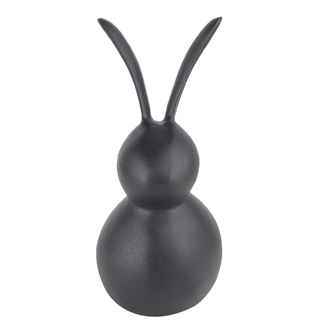 Abstract Hare Sculpture Black