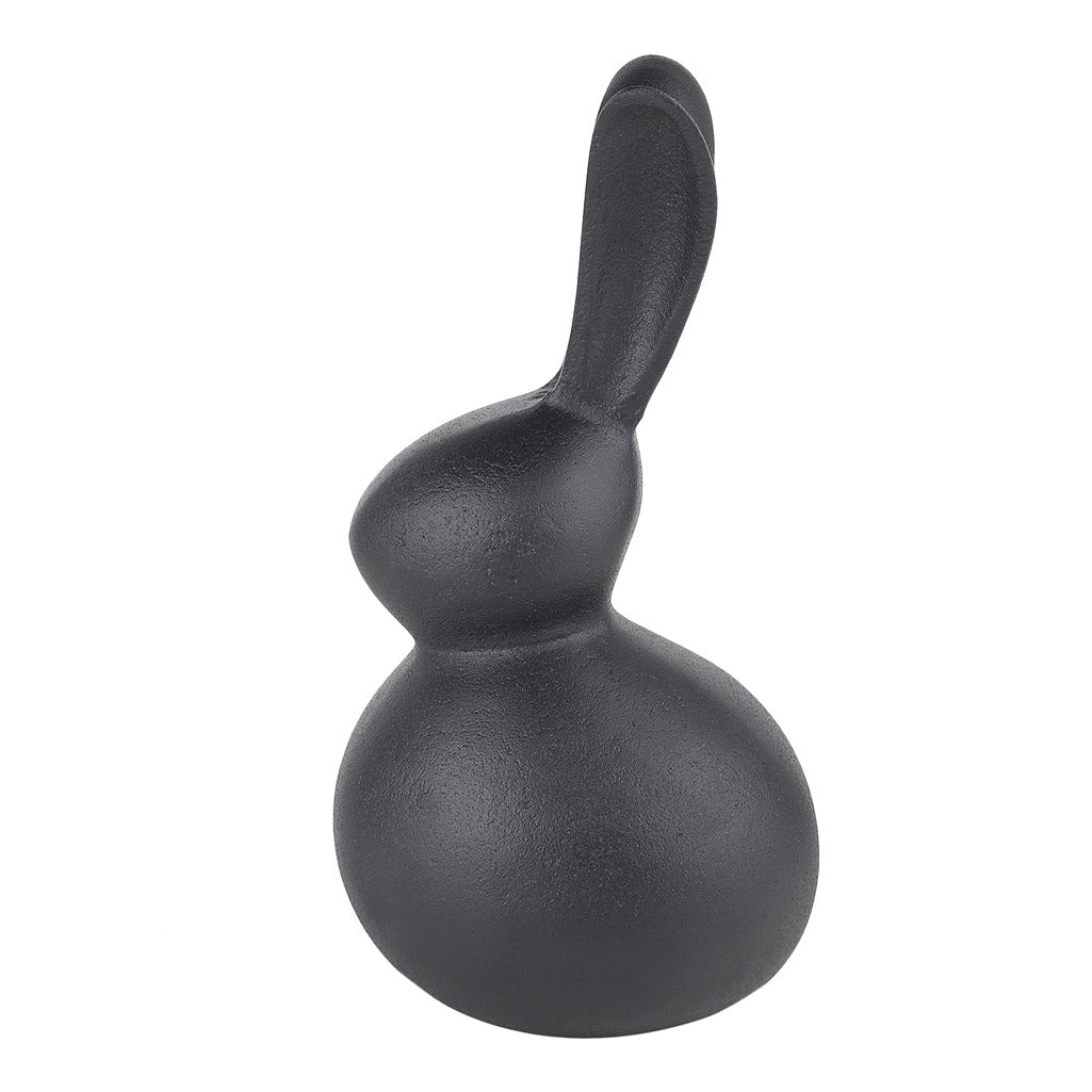 Abstract Hare Sculpture Black