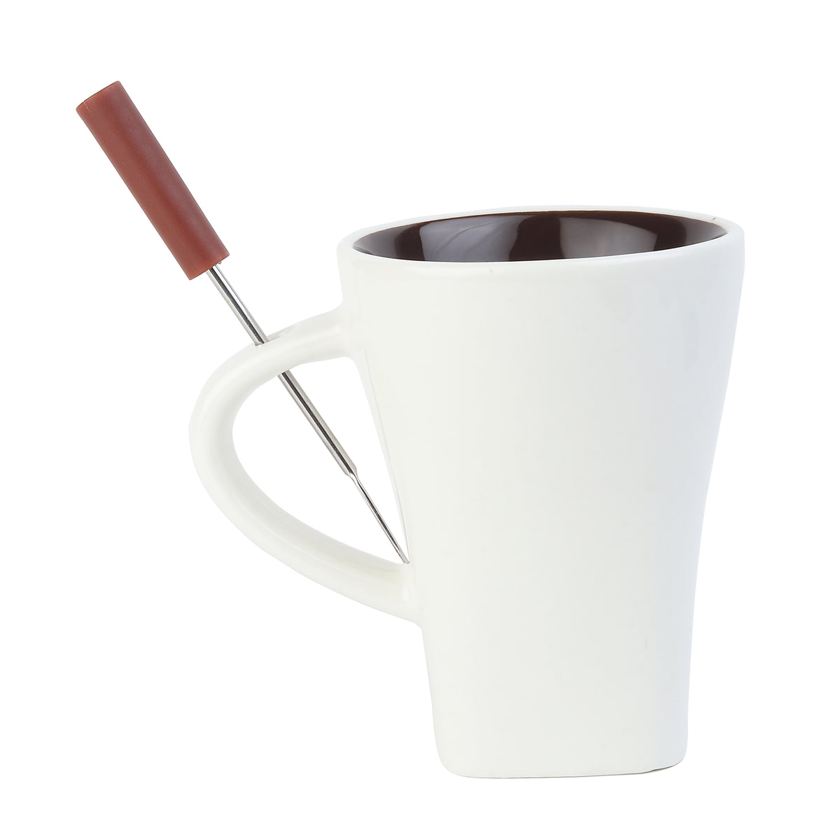 Choc Affair Fondue Cup White