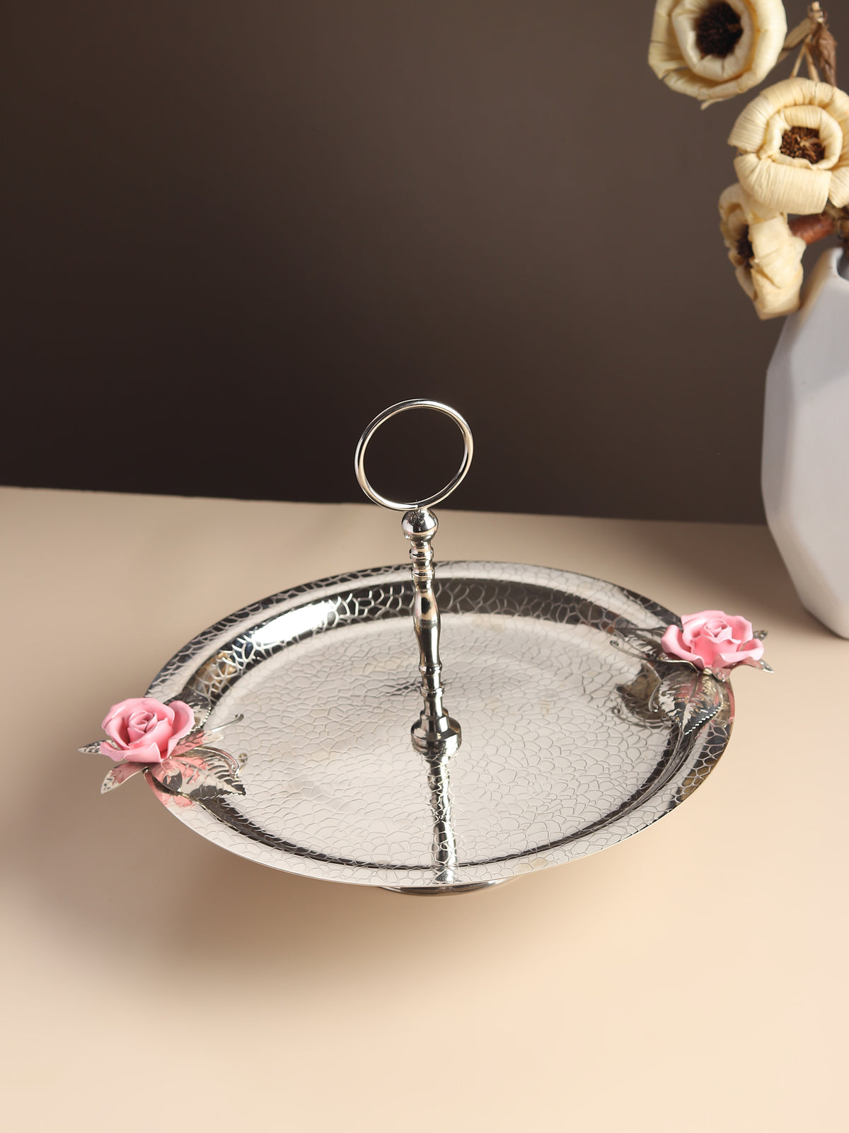 Petal Eclat Pink Cake Stand