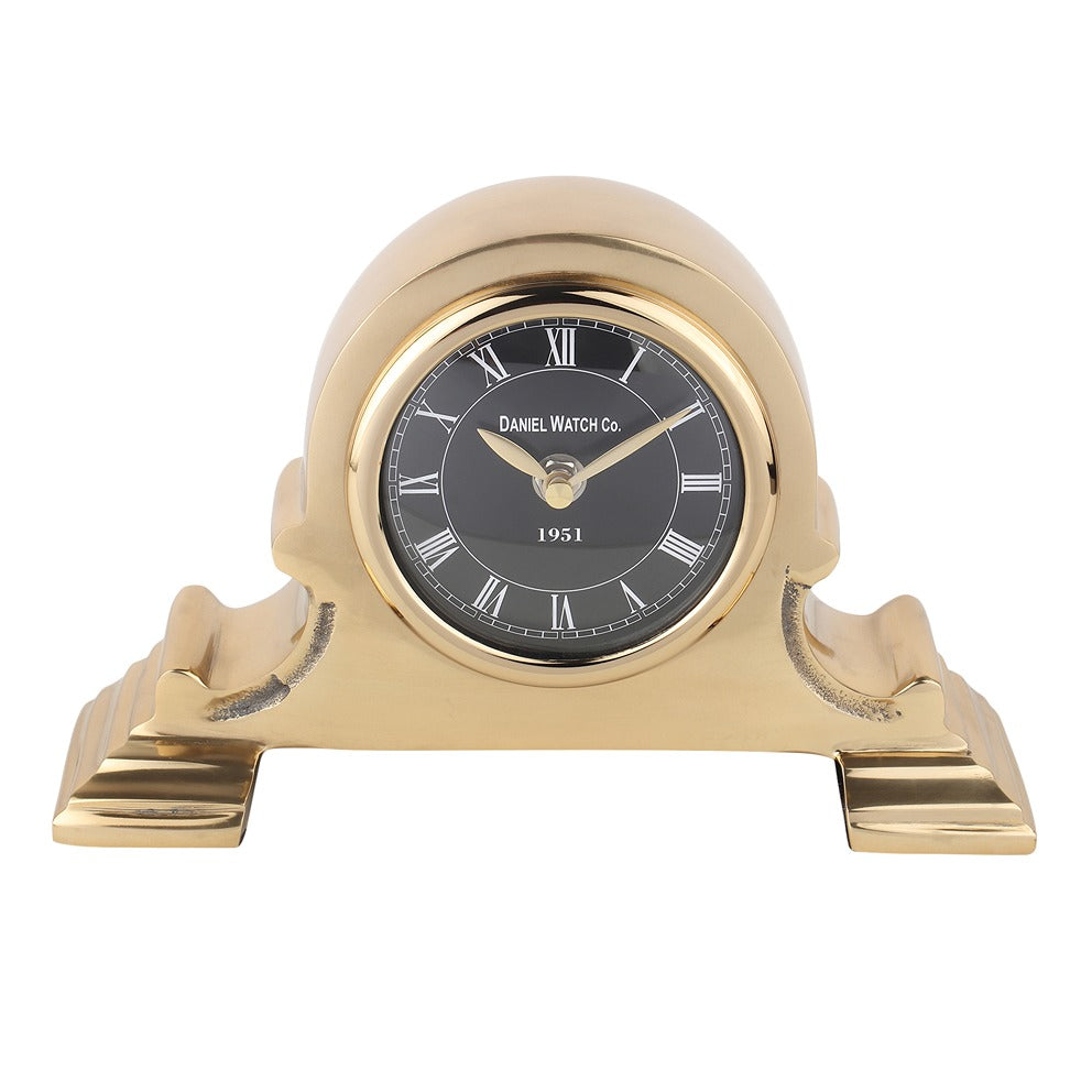 Arcadian Arc Table Clock in Gold