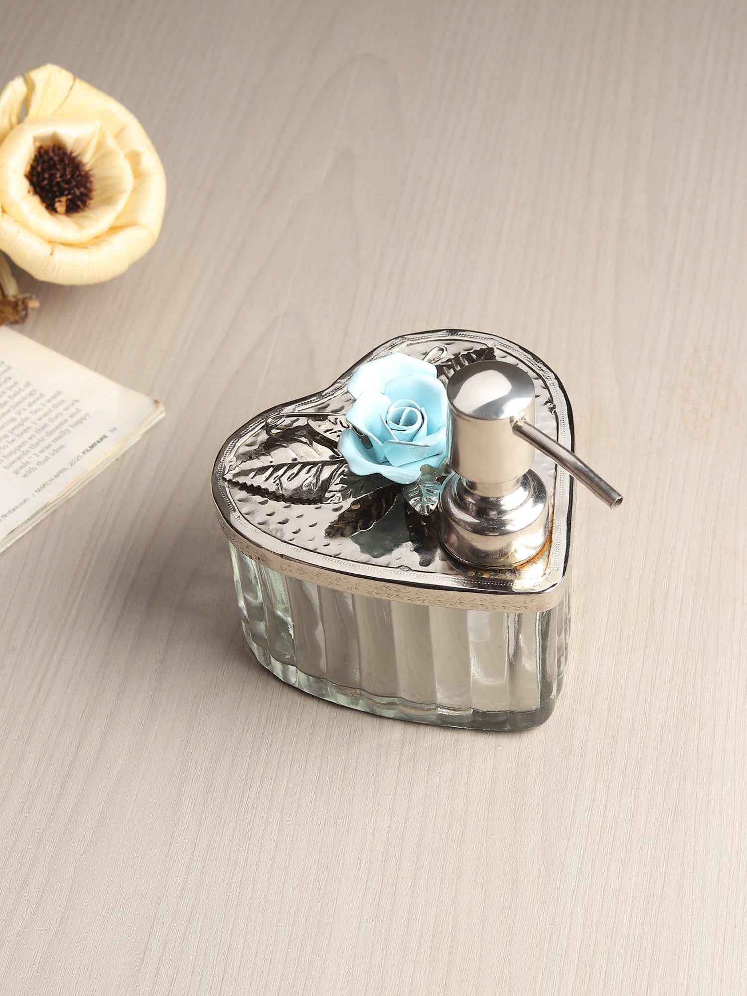 Petal Eclat Blue Glass Dispenser