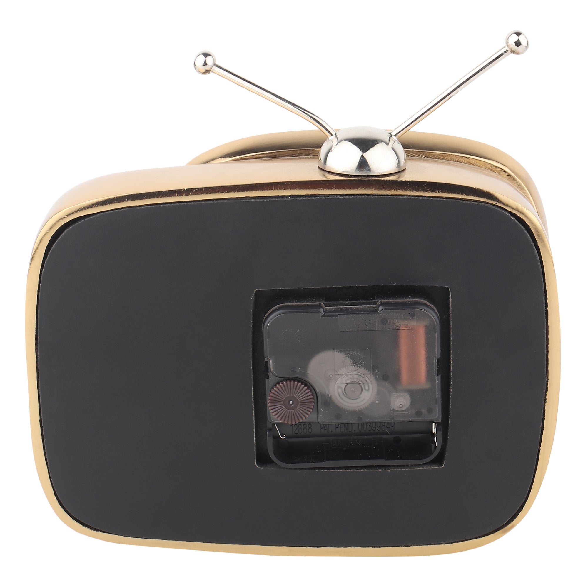 Retro TV Timepiece In Black