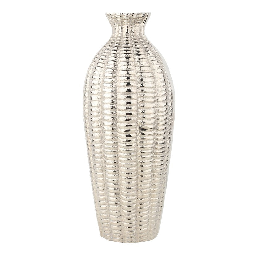 Serene Metallica Vase Silver