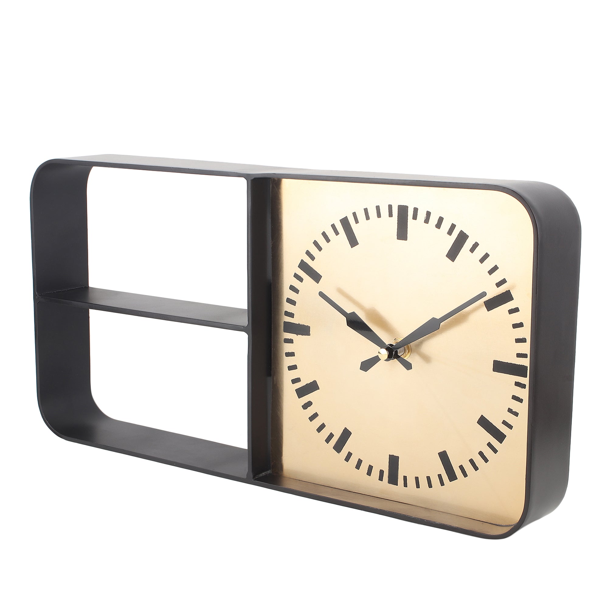 Timekeeper Shelves Wall Clock
