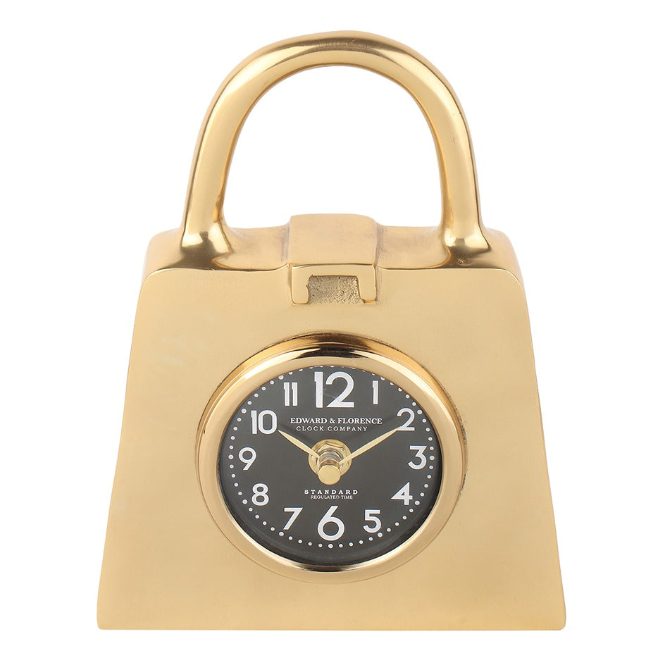Bag of Time Table clock in Gold