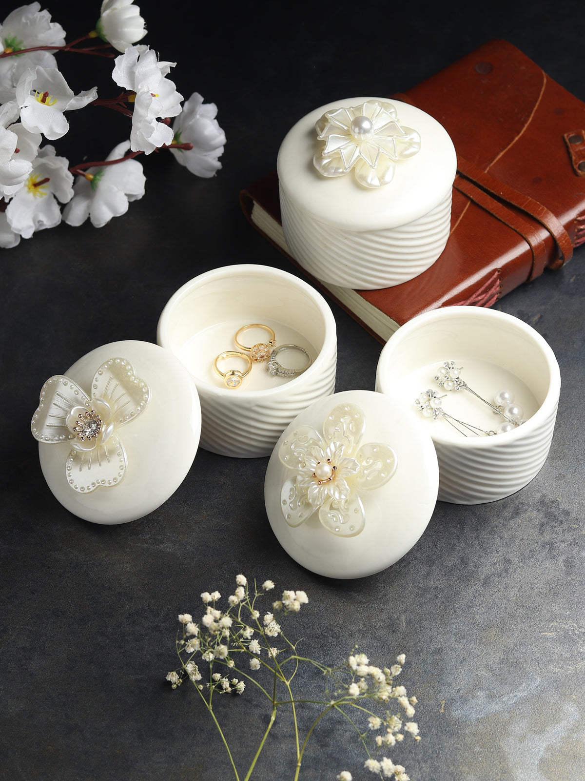 Florette Porcelain Box Set