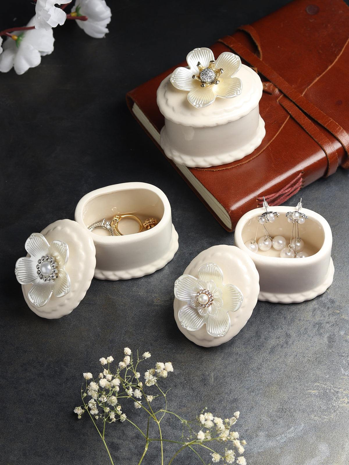 Primula Porcelain Box Set of 3