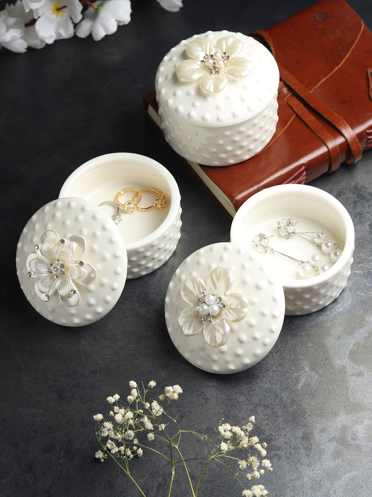 Pearlpetal Porcelain Box Set