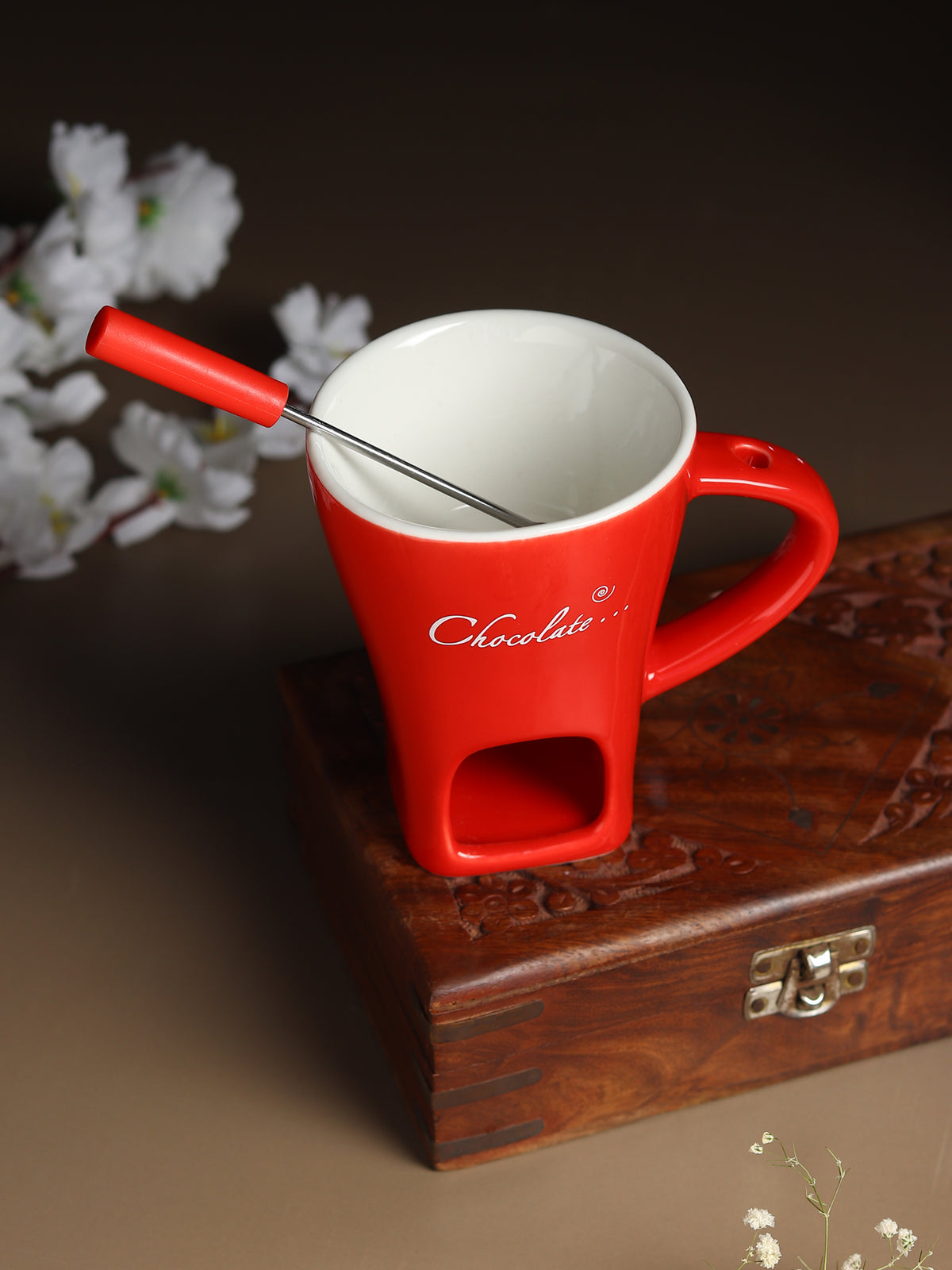 Choc Affair Fondue Cup Brown