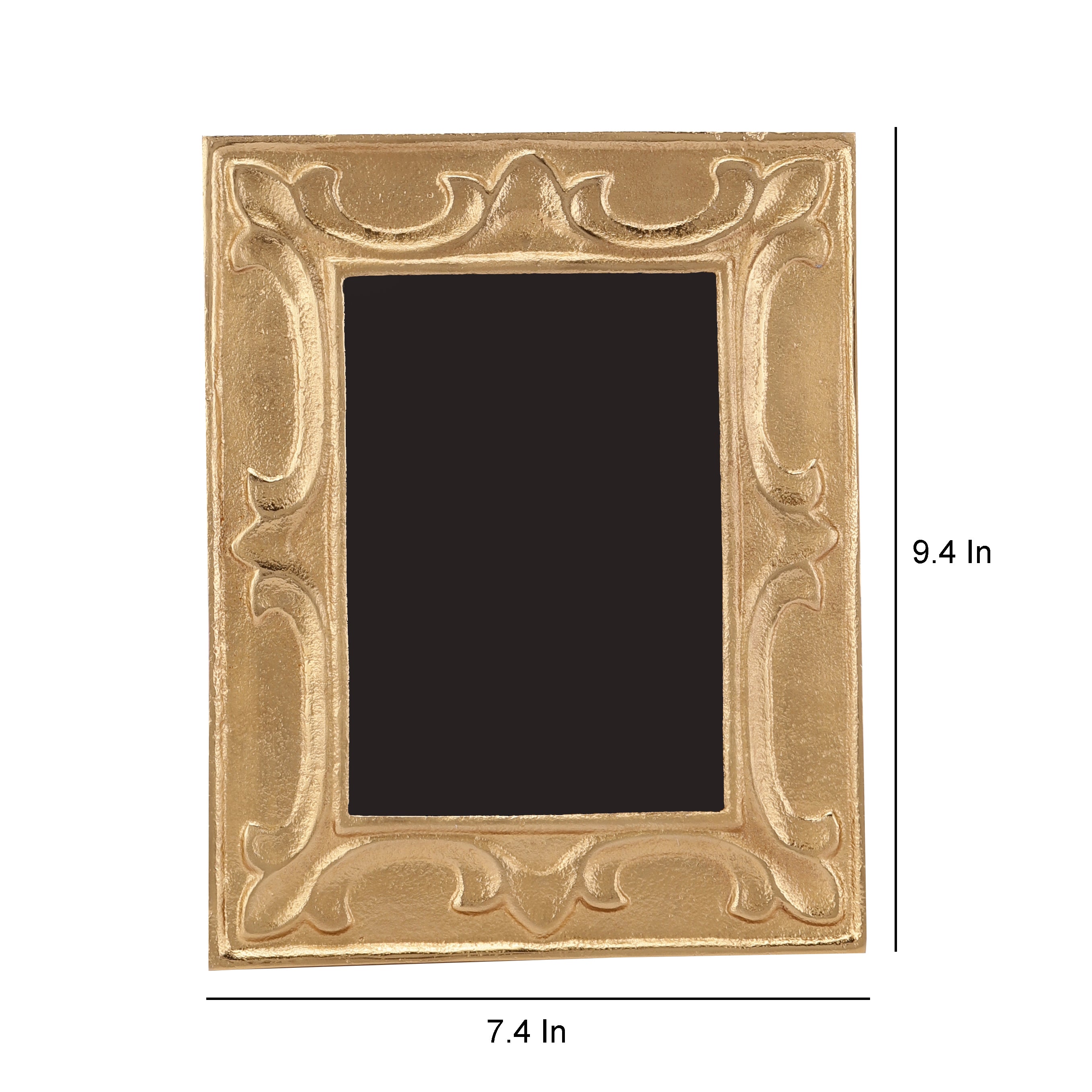 Leaf Pattern Photo Frame Gold Large Size